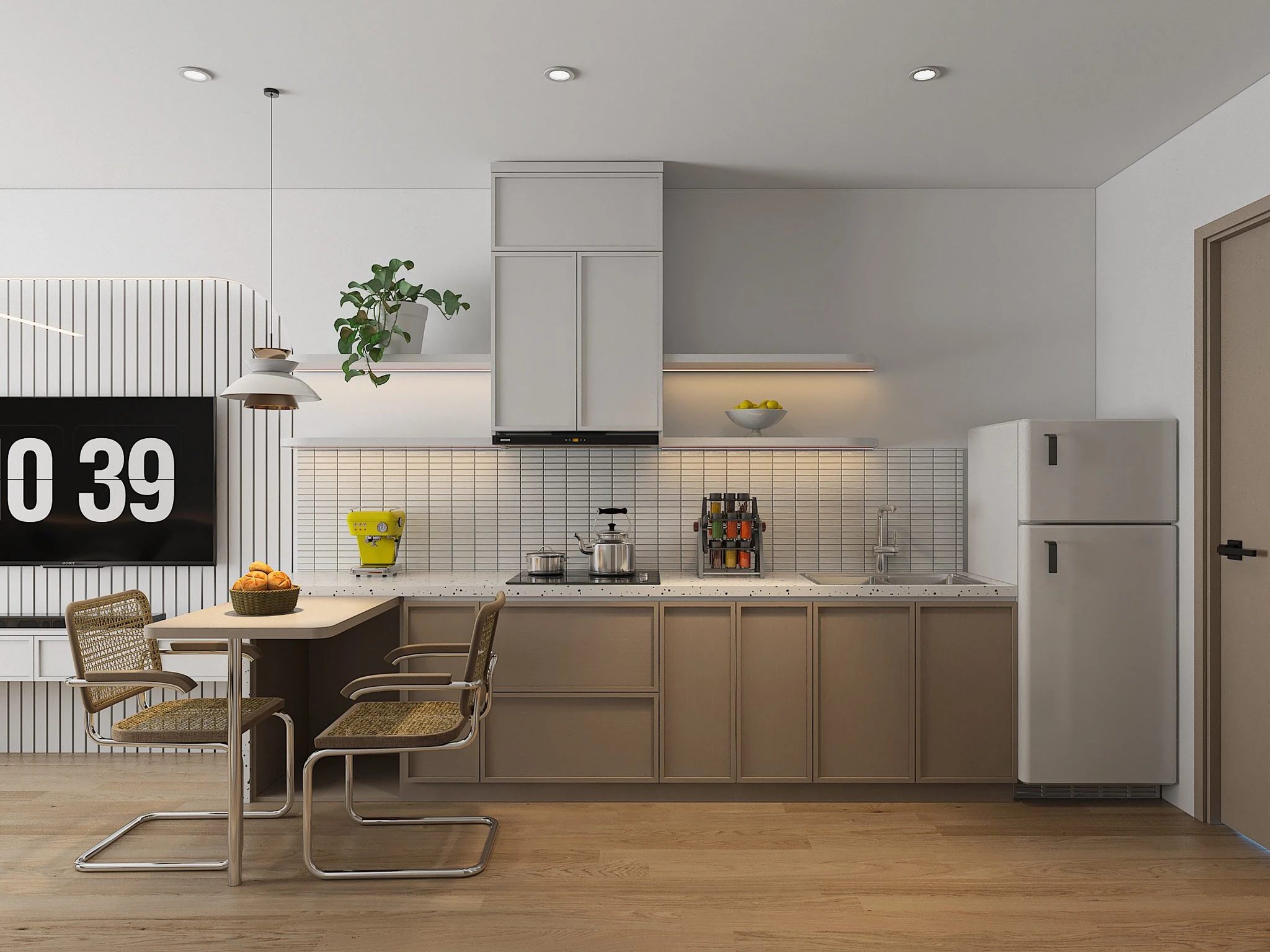 Modern Vray Bedroom Sketchup Scene Free Download ID 101000748 (Hung Lq)