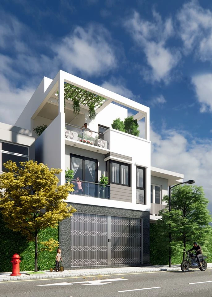Modern Vray Exterior Enscape Model Free Download ID 101000659 (Dao Van Nam)