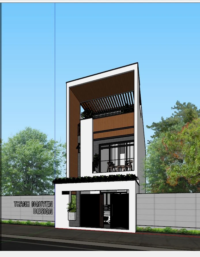 SketchUp Free Modern Vray Exterior Sketchup Scene Download ID 101000698 (Thanh Nguyen)