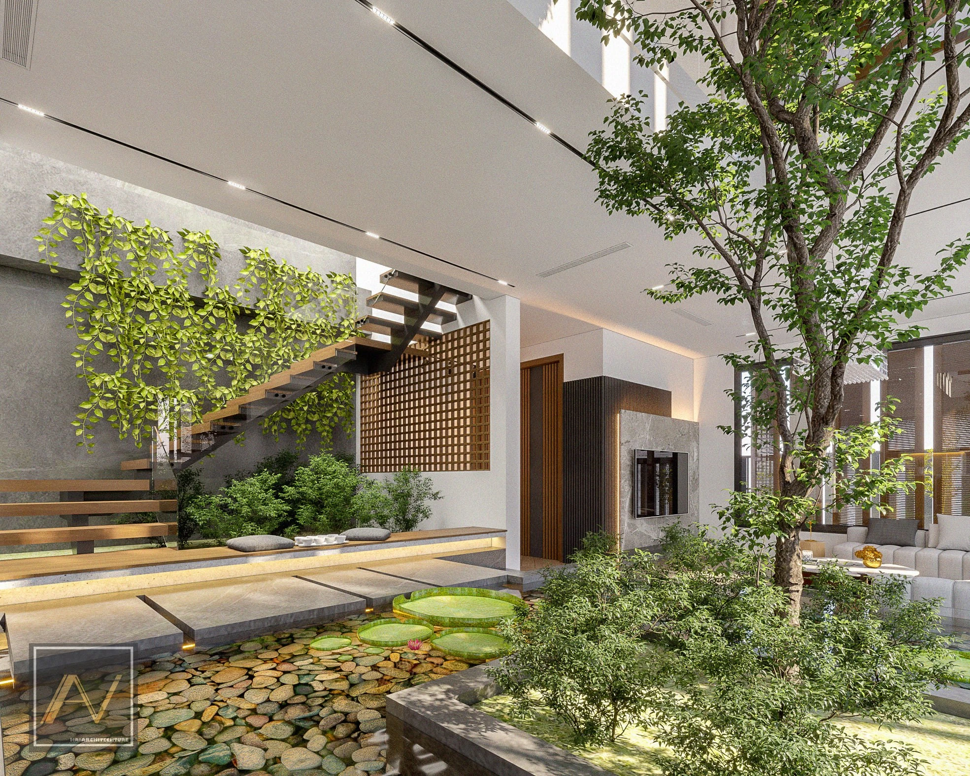 SketchUp Free Modern Vray Interior House Download SketchUp Models Free ID 212000100 (Ngo Hai)