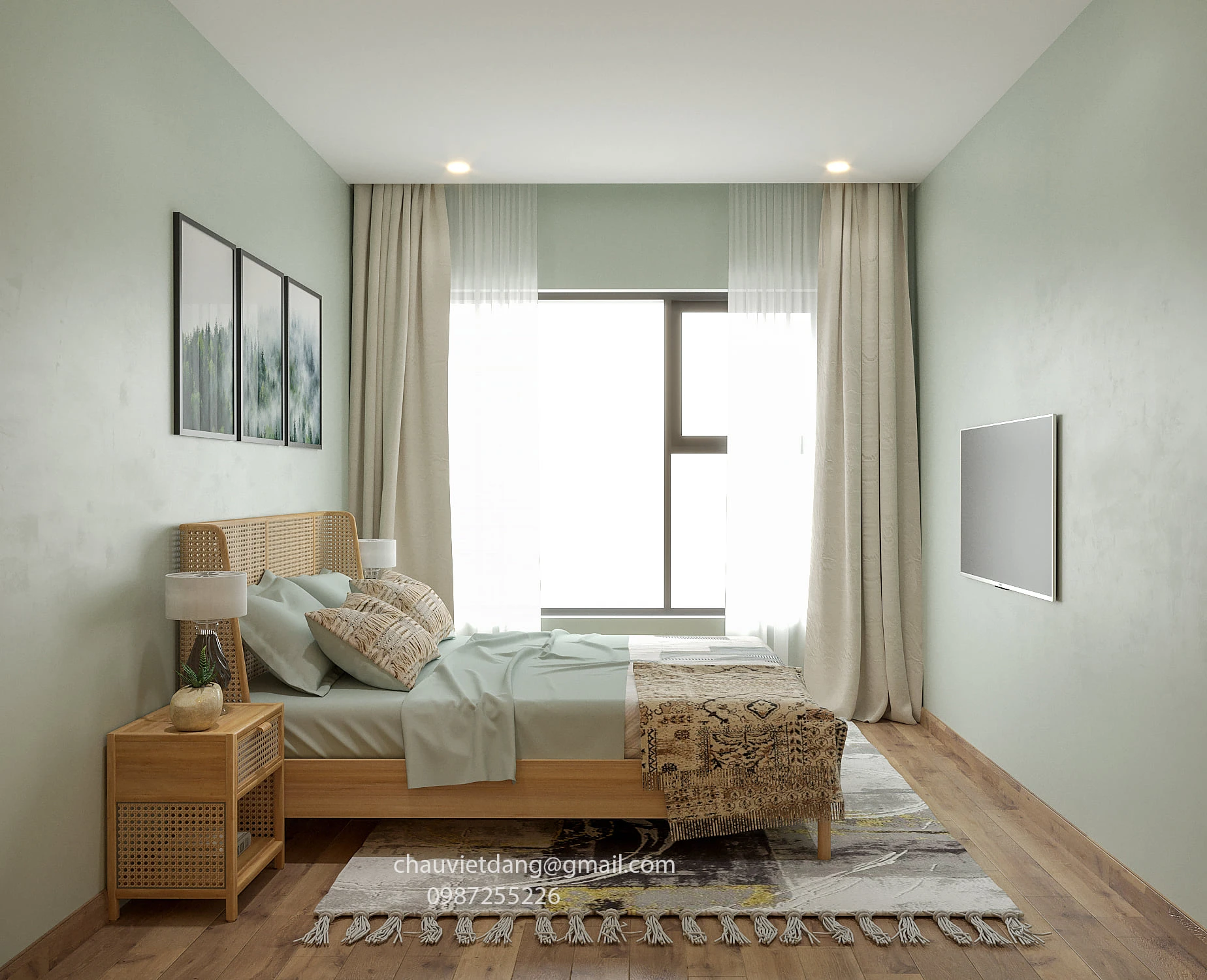 Modern Vray Interior House Free SketchUp Models Download ID 212000106 (Dang Viet Chau)