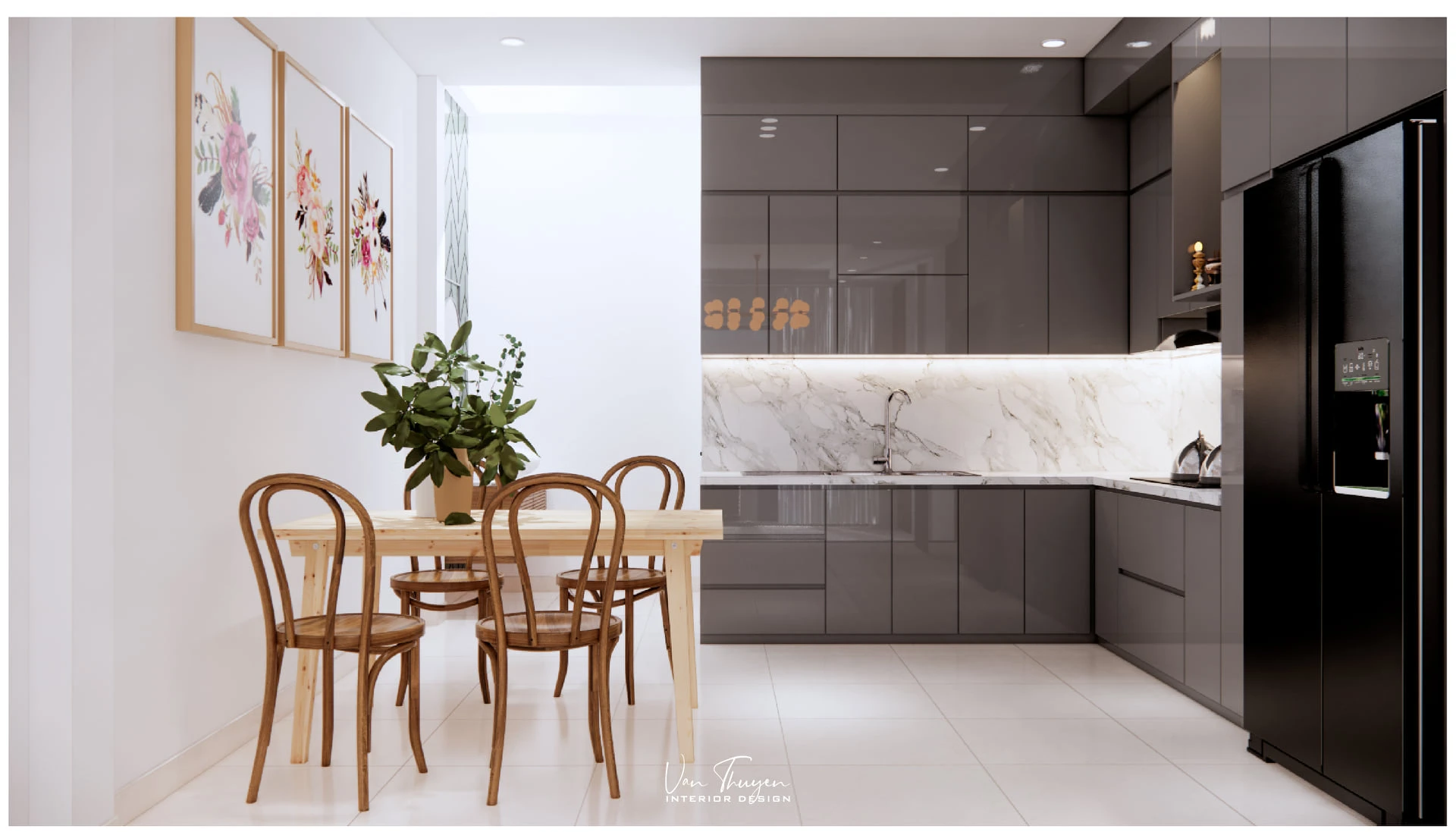 Modern Vray Living Room And Dining Room Free Sketchup Models Download ID 218000050 (Le Nguyen Van Thuyen)