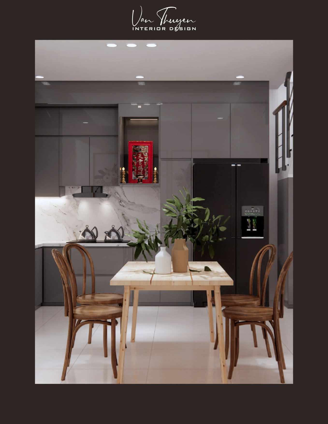 Modern Vray Living Room And Dining Room Free Sketchup Models Download ID 218000050 (Le Nguyen Van Thuyen)