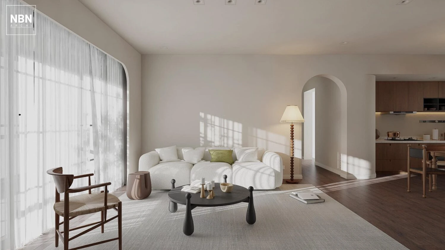 SketchUp Free Modern Vray Living Room - Dining Room Download SketchUp Models Free ID 218000166 (Do Huy)