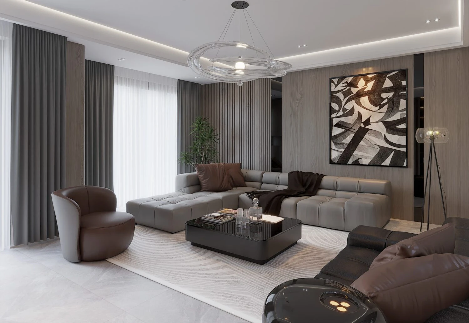 SketchUp Free Modern Vray Living Room - Dining Room Free SketchUp Models Download ID 218000148 (Thanh Cong)