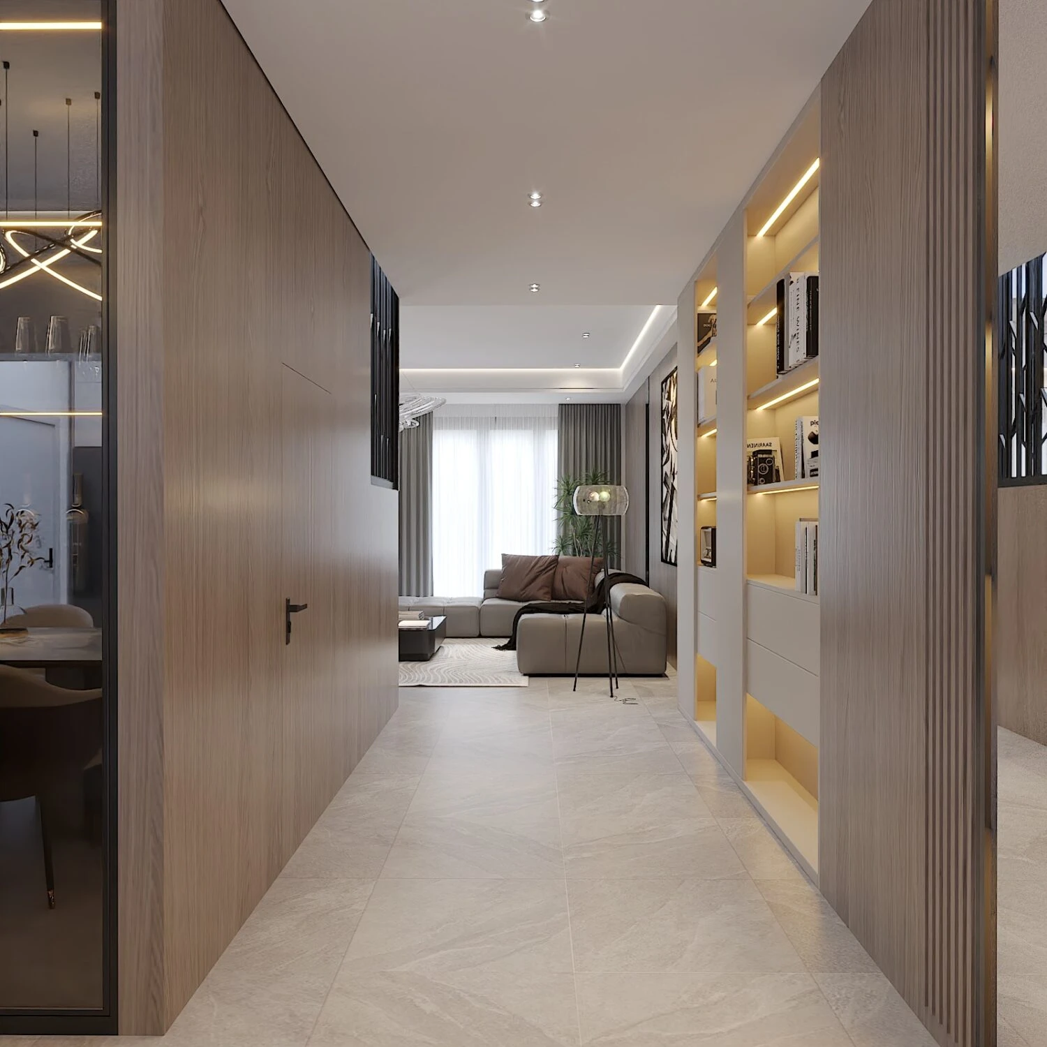 SketchUp Free Modern Vray Living Room - Dining Room Free SketchUp Models Download ID 218000148 (Thanh Cong)