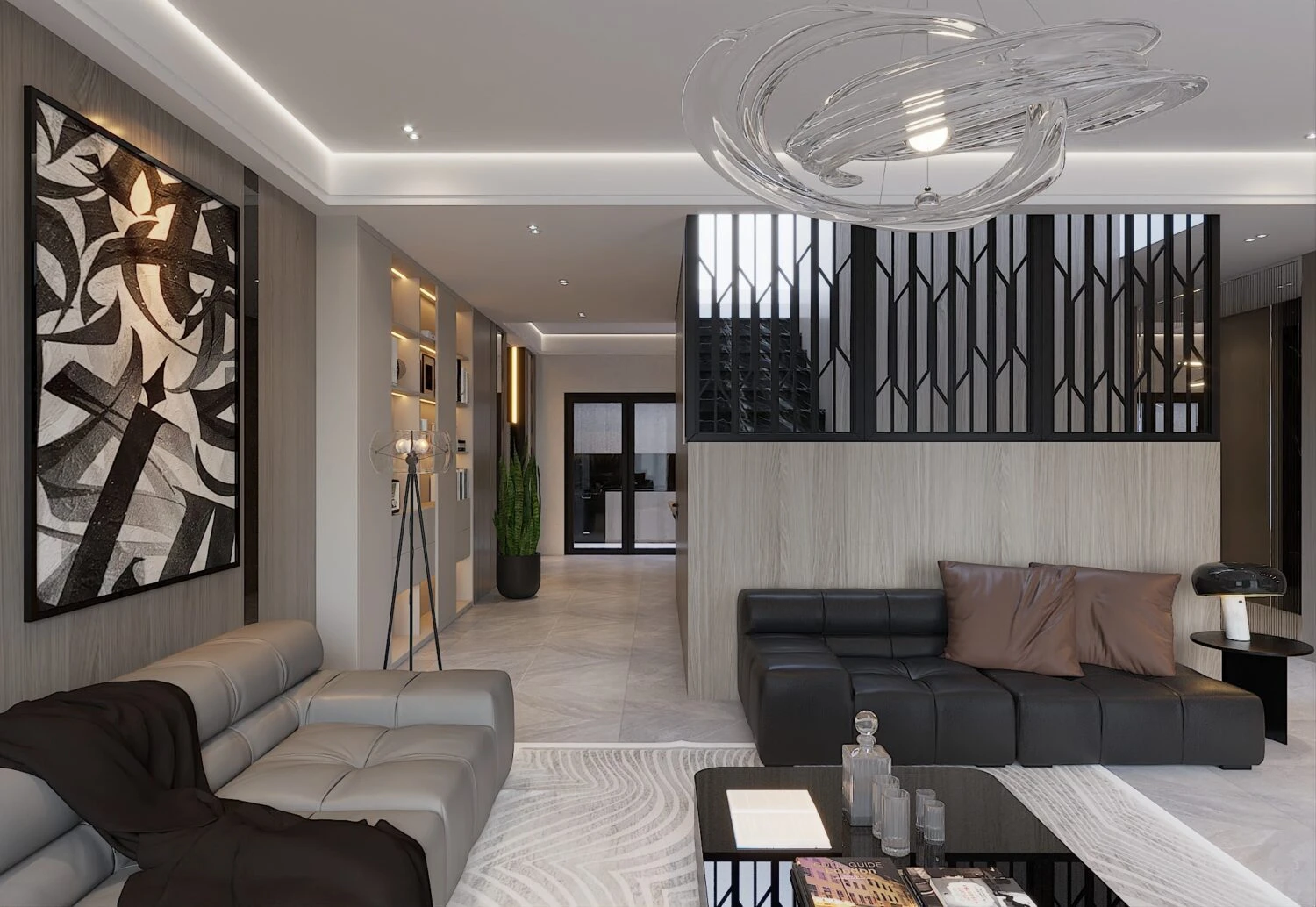 SketchUp Free Modern Vray Living Room - Dining Room Free SketchUp Models Download ID 218000148 (Thanh Cong)