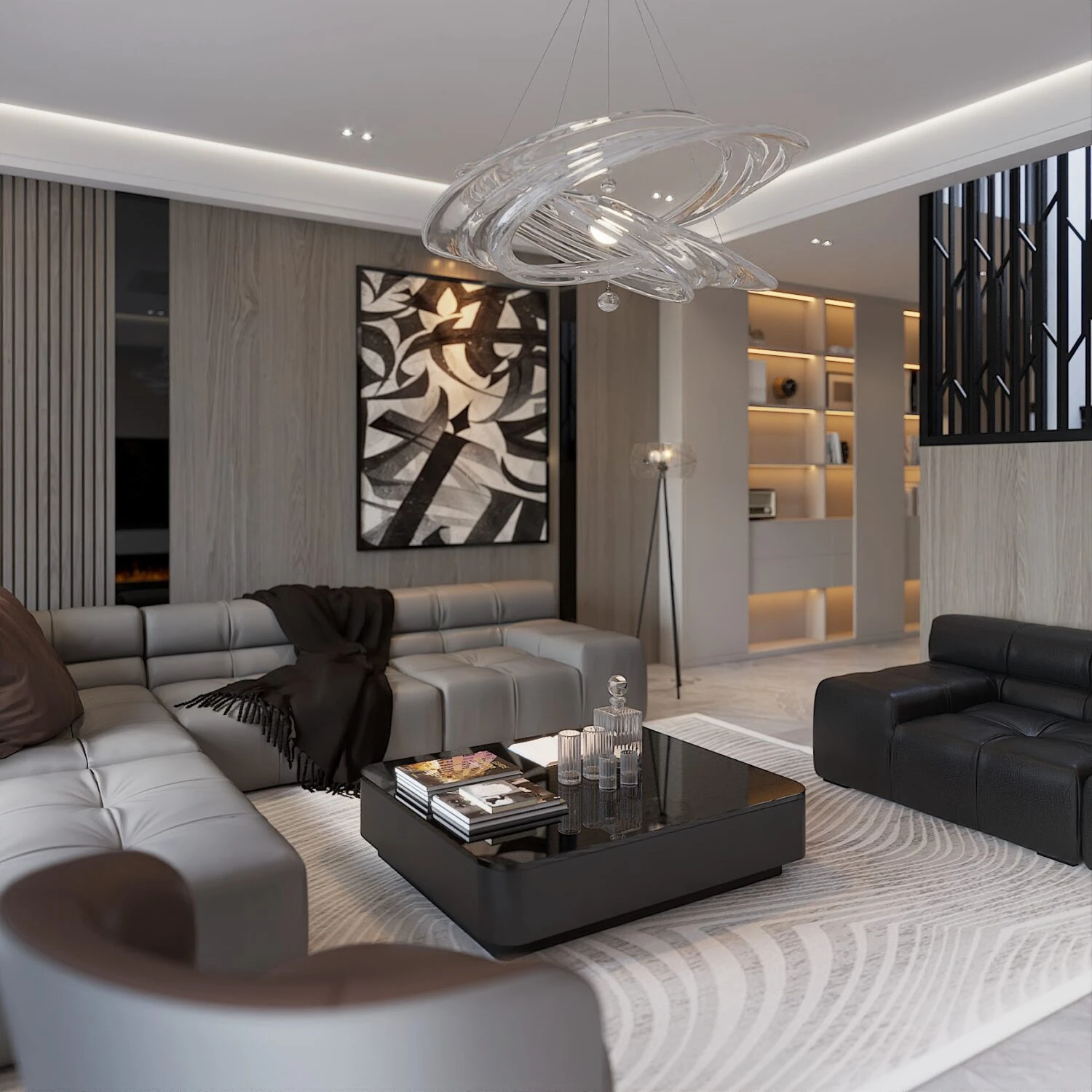 SketchUp Free Modern Vray Living Room - Dining Room Free SketchUp Models Download ID 218000148 (Thanh Cong)