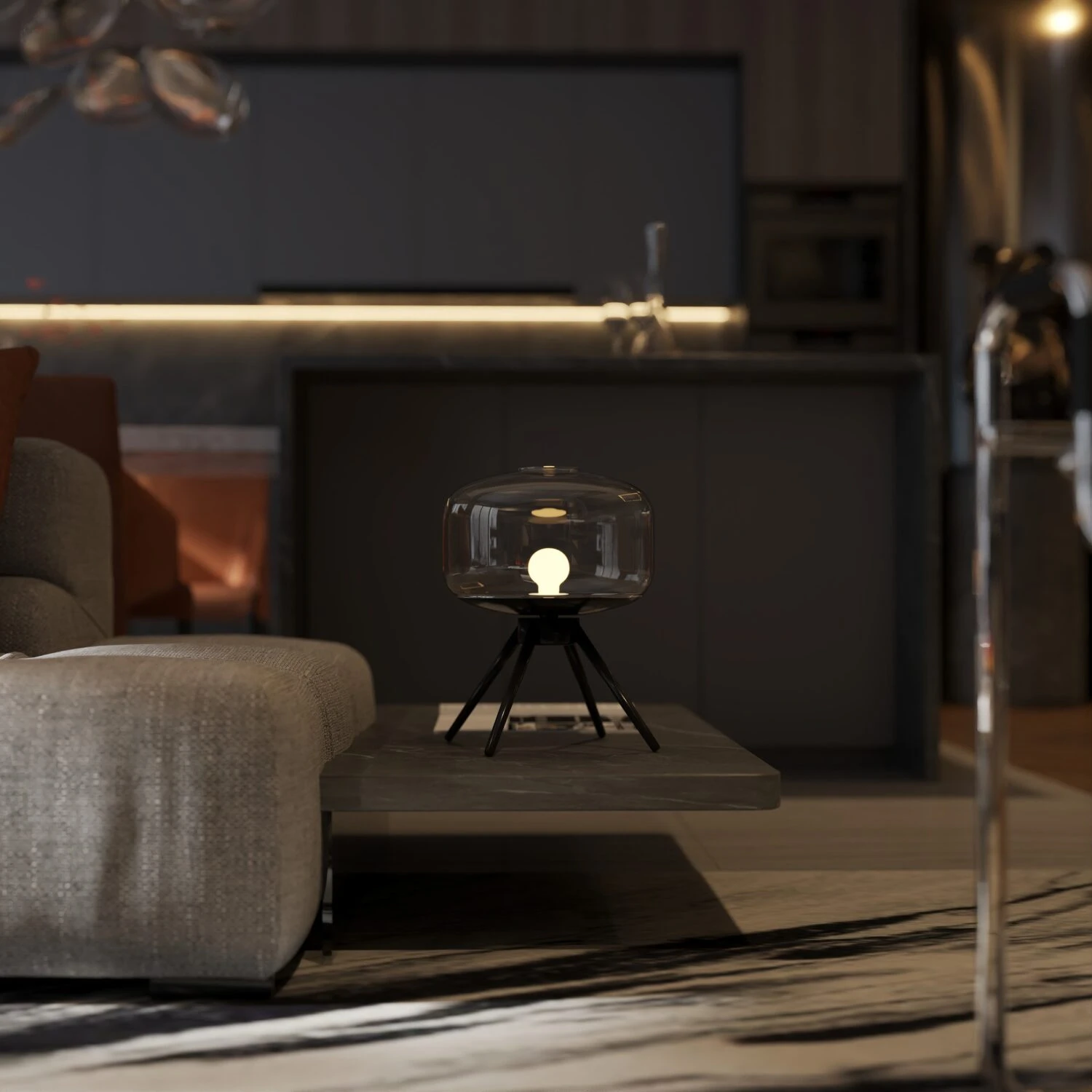 Modern Vray Living Room - Dining Room Free SketchUp Models Download ID 218000178 (Ngo Tien Duy)