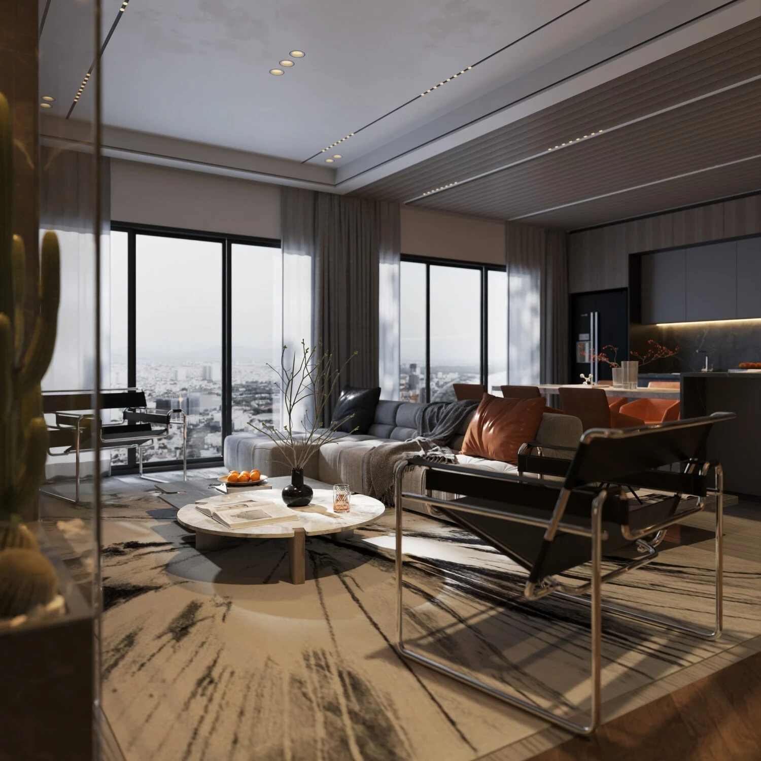 Modern Vray Living Room - Dining Room Free SketchUp Models Download ID 218000178 (Ngo Tien Duy)