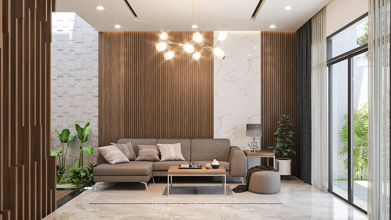 Modern Vray Living Room - Dining Room SketchUp 3D Model Free Download ID 218000160 (Tran Nguyen Anh Vu)