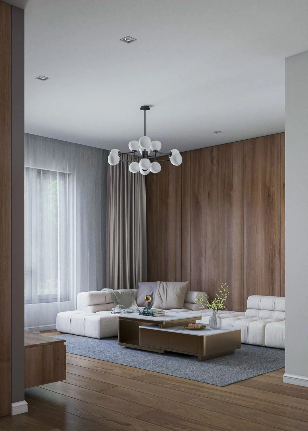 Modern Vray Living Room - Dining Room SketchUp 3D Model Free Download ID 218000190 (Phuc Pham)