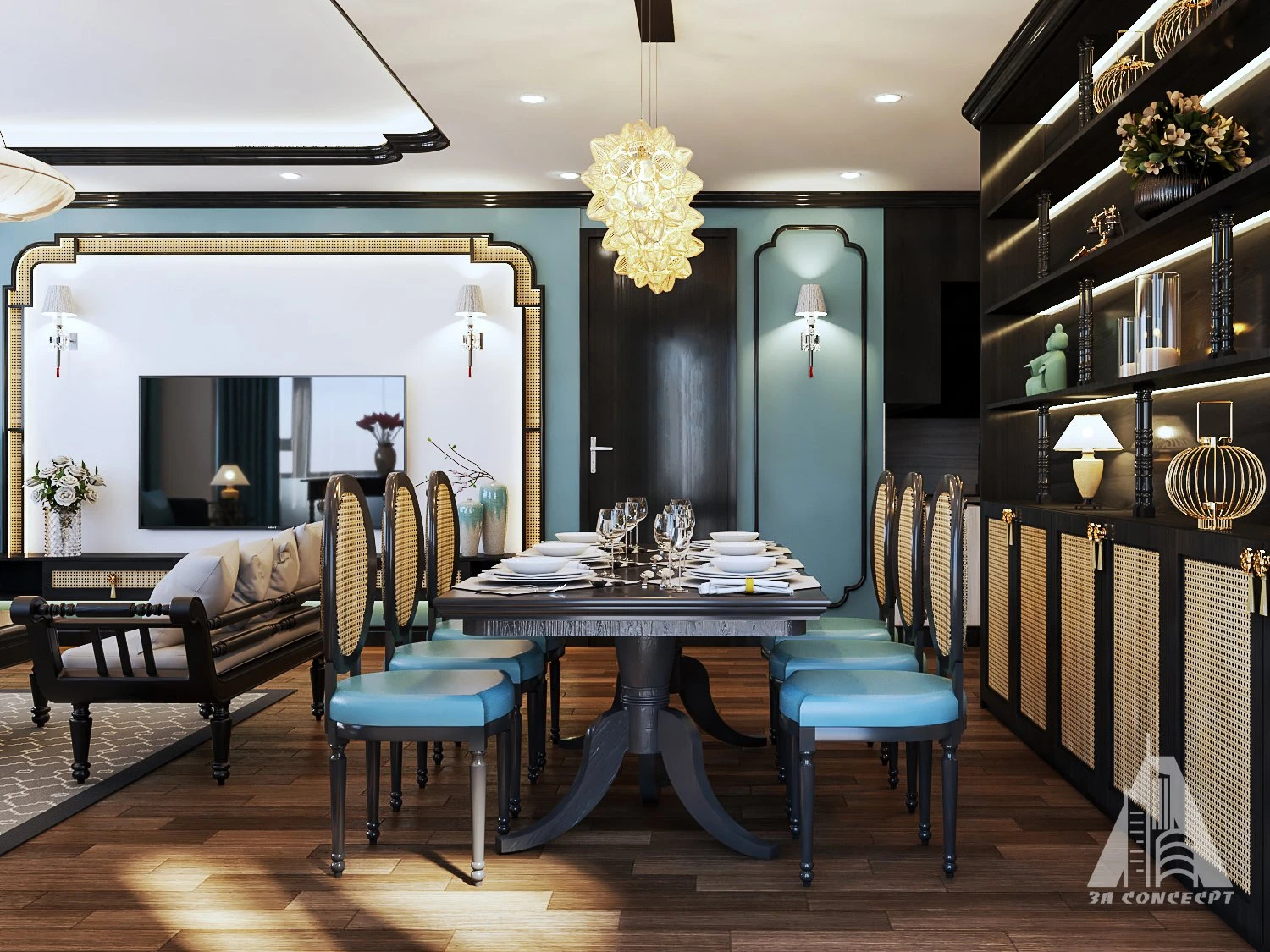 Modern Vray Living Room Free SketchUp Models Download ID 100000372 (Nguyen Thanh Tung)