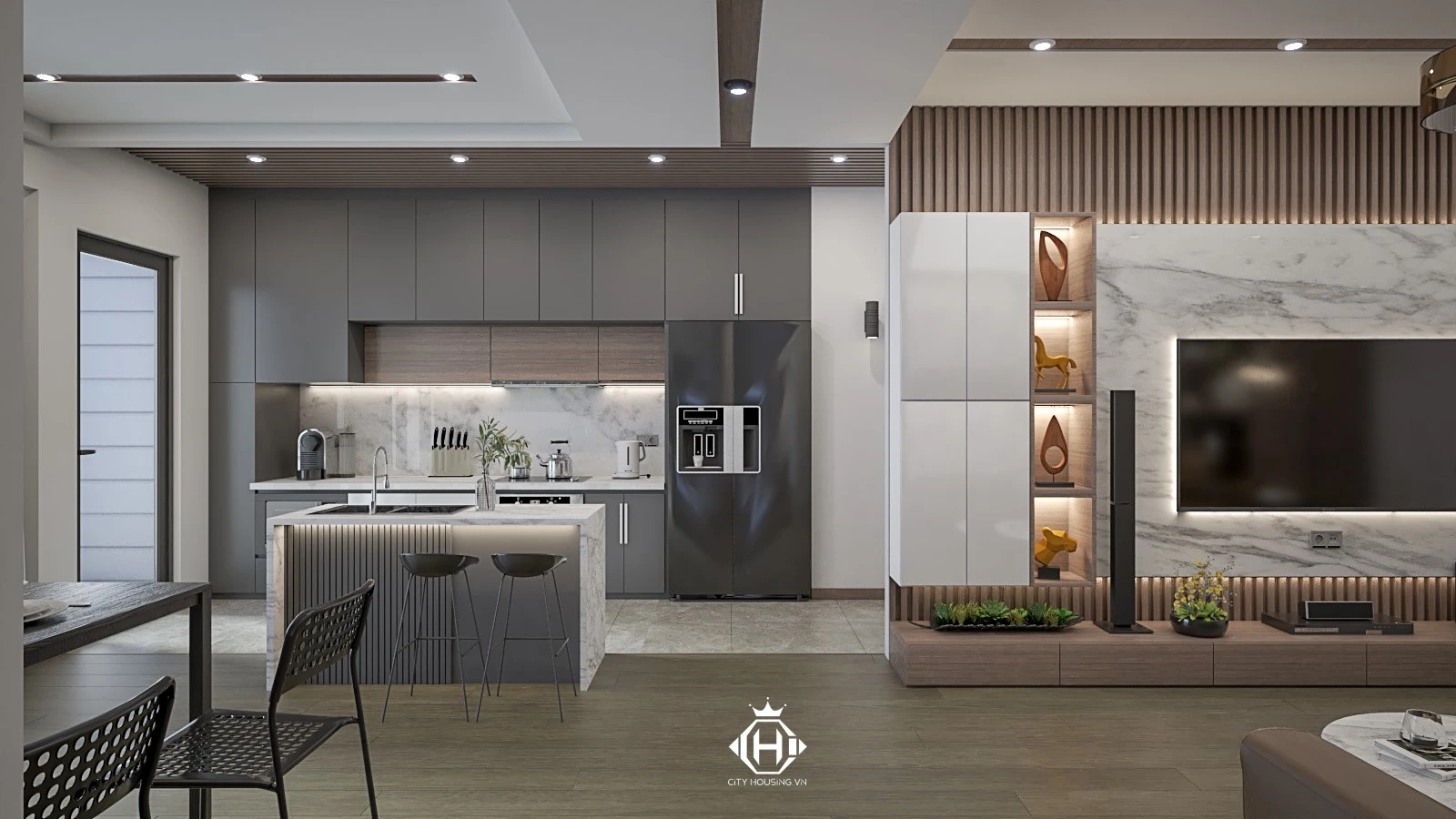 SketchUp Free Modern Vray Living Room Free Sketchup Models Download ID 100000221 (Quoc Anh)