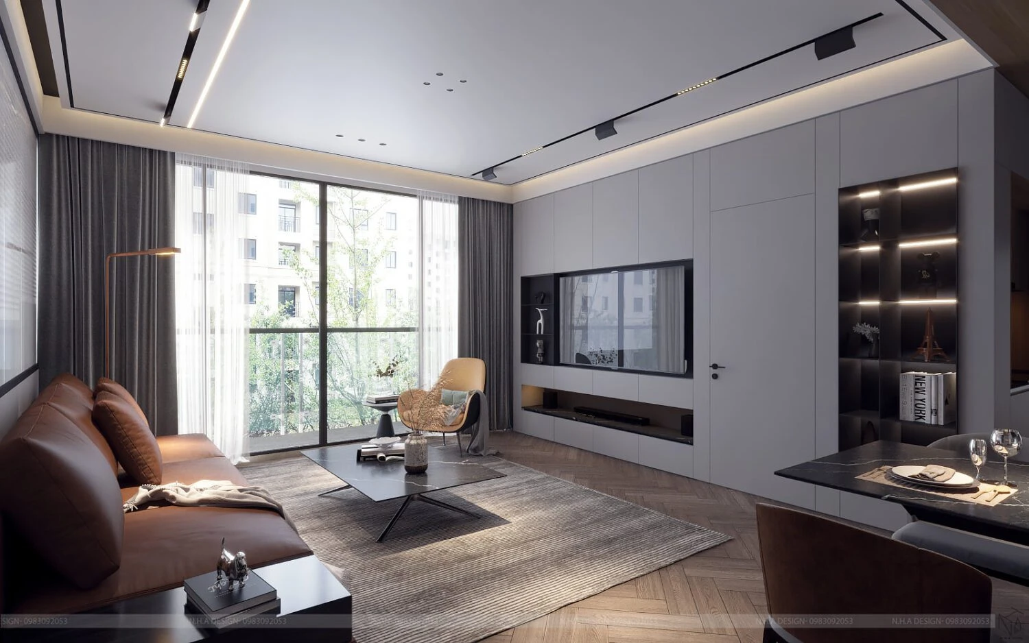 Modern Vray Living Room SketchUp 3D Model Free Download ID 100000360 (Quan)