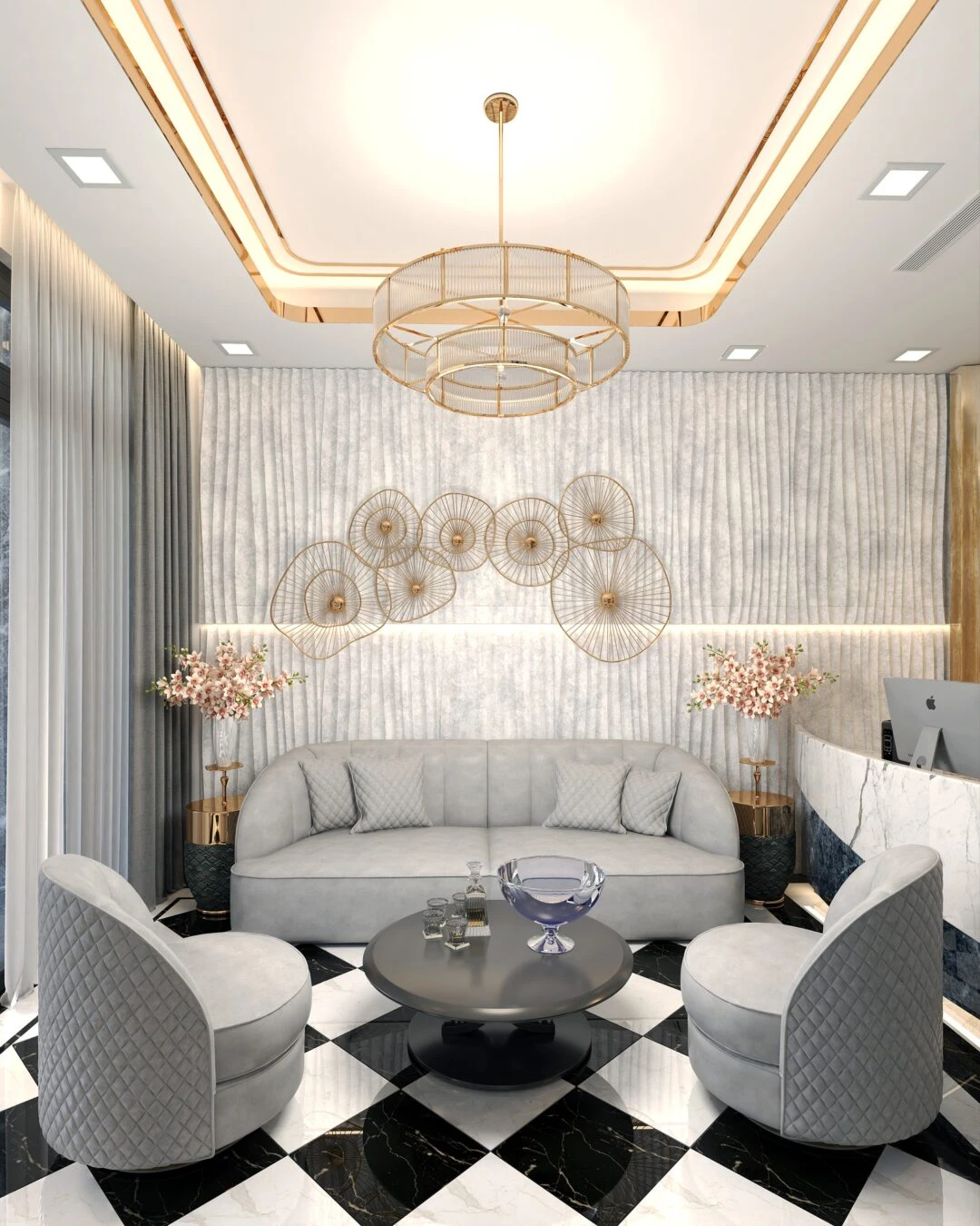 Modern Vray Living Room SketchUp Free Model Download ID 100000354 (Nguyen Bao Huyen)