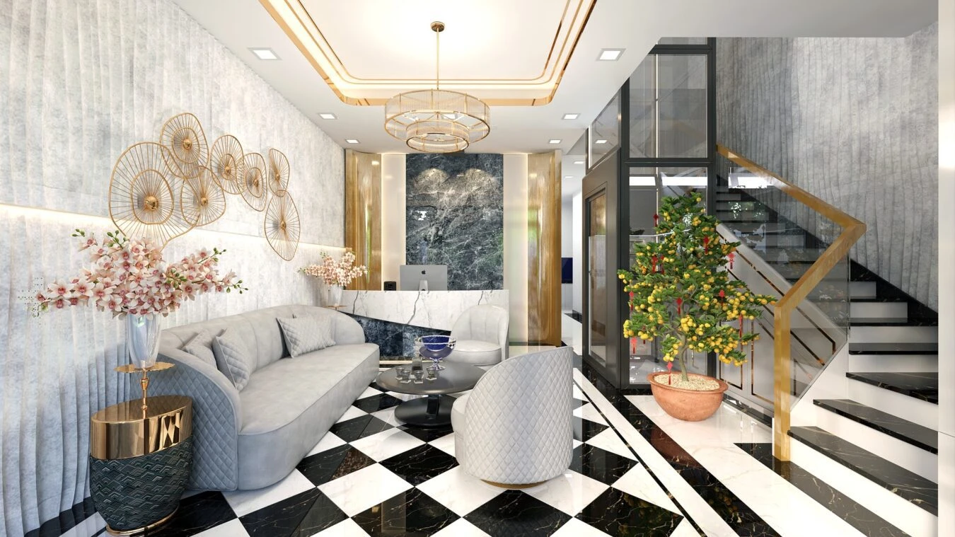 Modern Vray Living Room SketchUp Free Model Download ID 100000354 (Nguyen Bao Huyen)