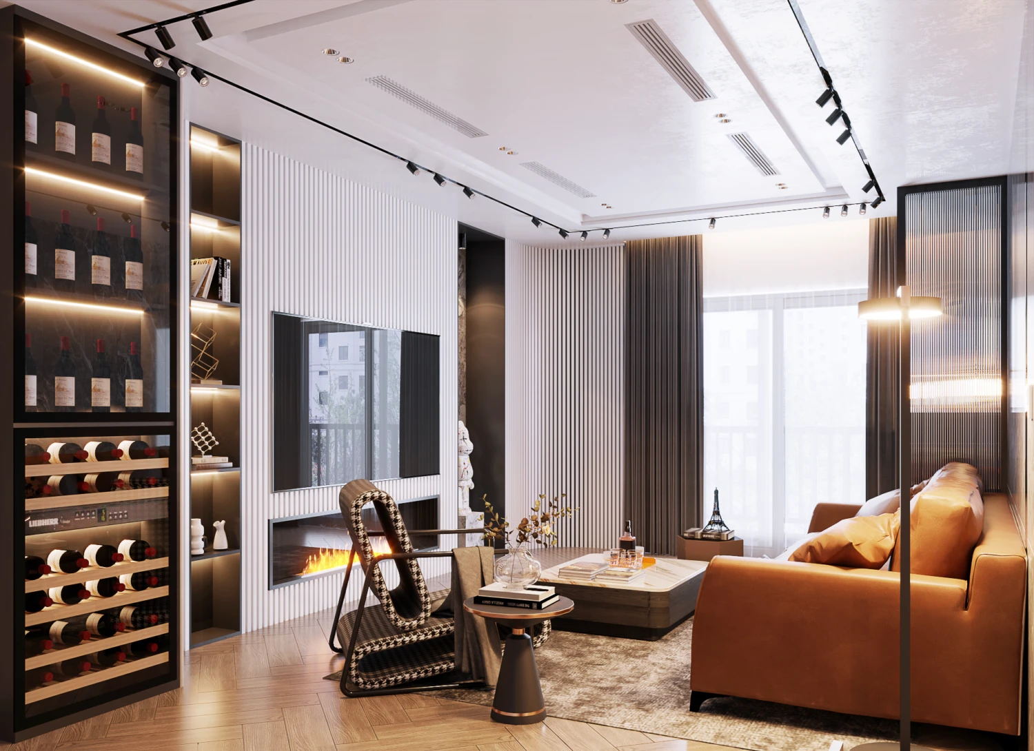 Modern Vray Living Room SketchUp Free Model Download ID 100000384 (Duy Minh)