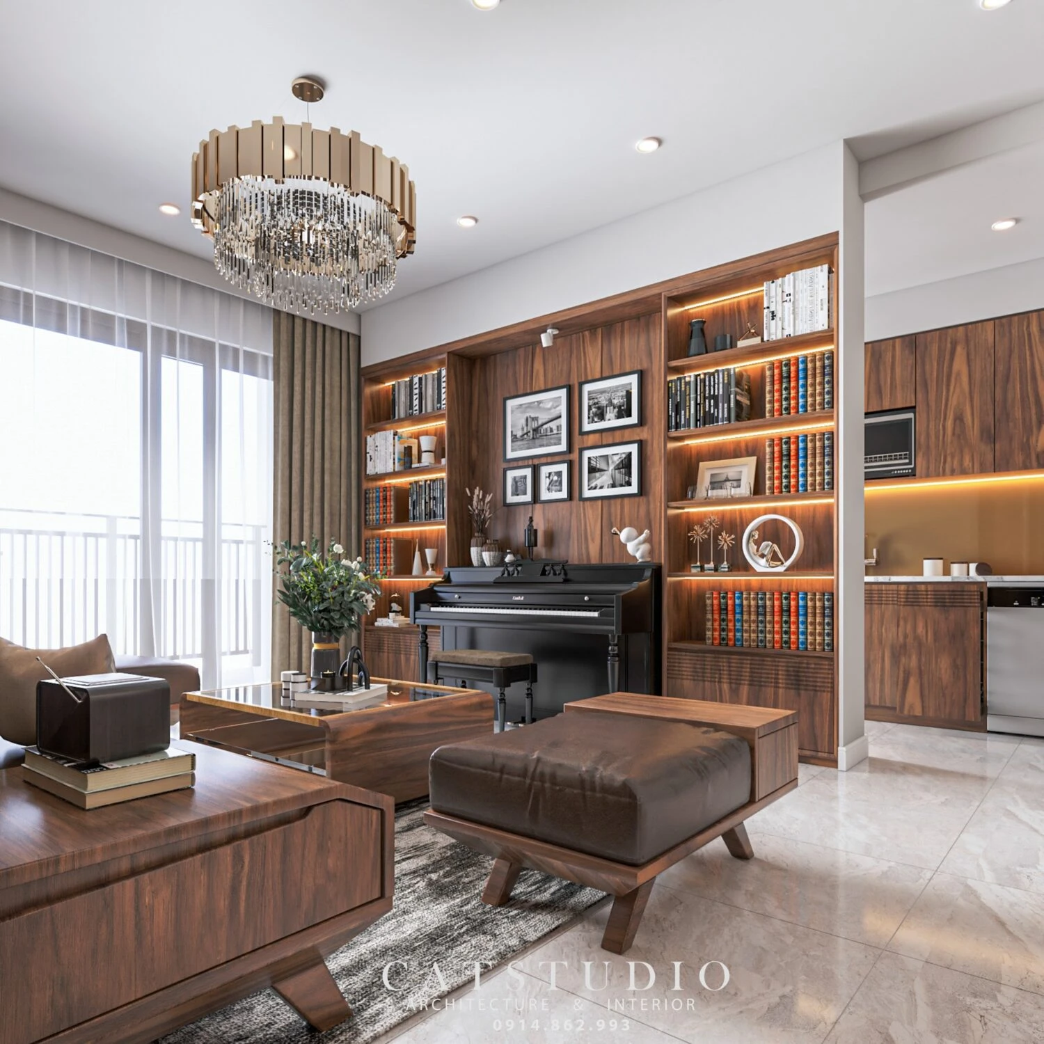 Modern Vray Living Room SketchUp Free Model Download ID 100000414 (Kts Nghiathan)