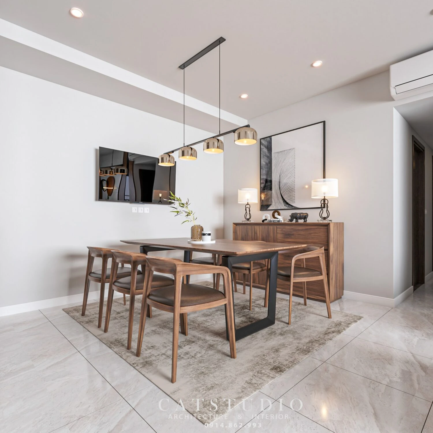 Modern Vray Living Room SketchUp Free Model Download ID 100000414 (Kts Nghiathan)