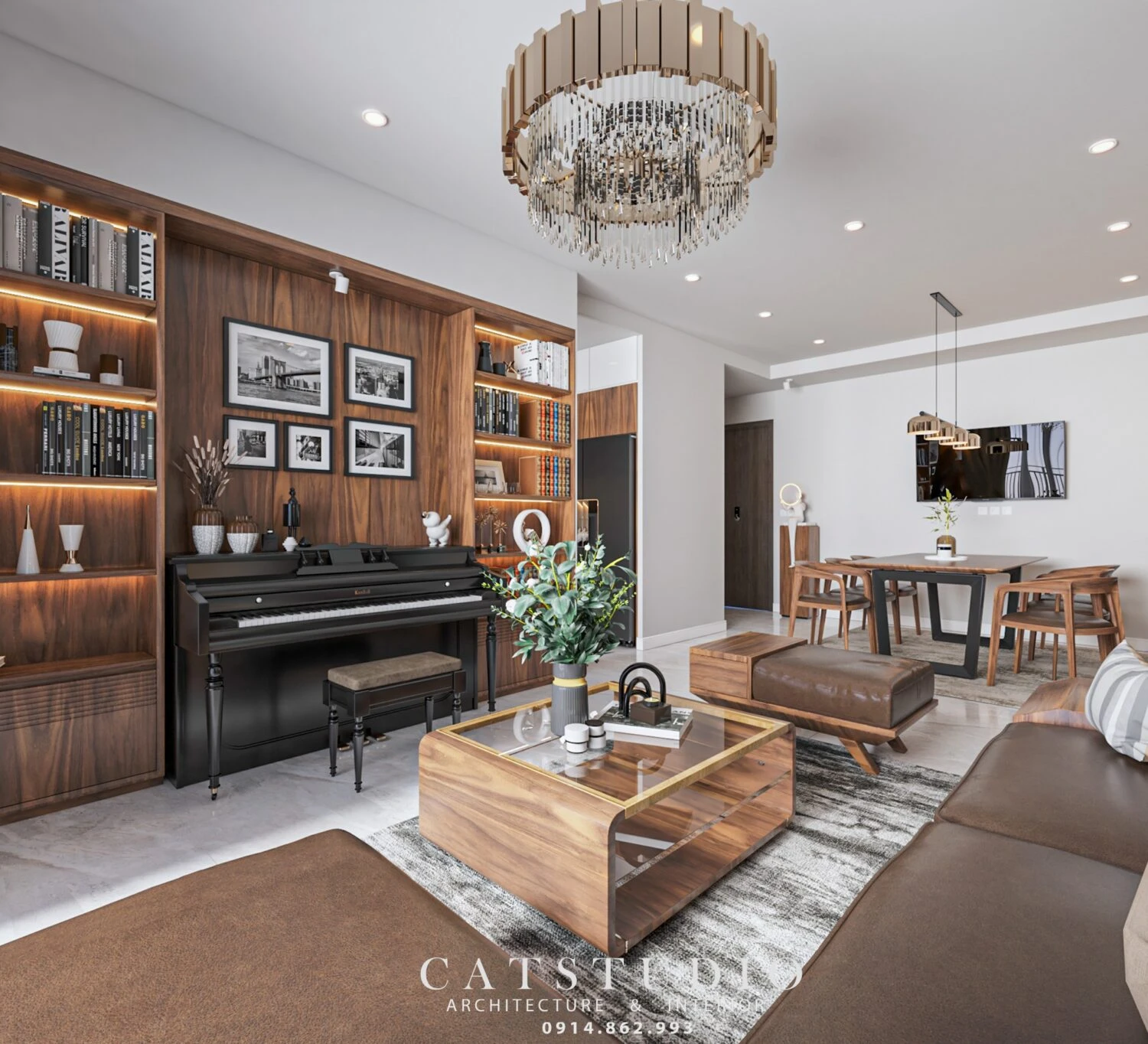 Modern Vray Living Room SketchUp Free Model Download ID 100000414 (Kts Nghiathan)