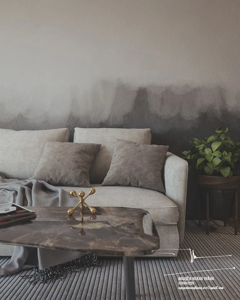 Modern Vray Living Room Sketchup 3D Models Free Download ID 100000233 (Nguyen Hoang Thang)