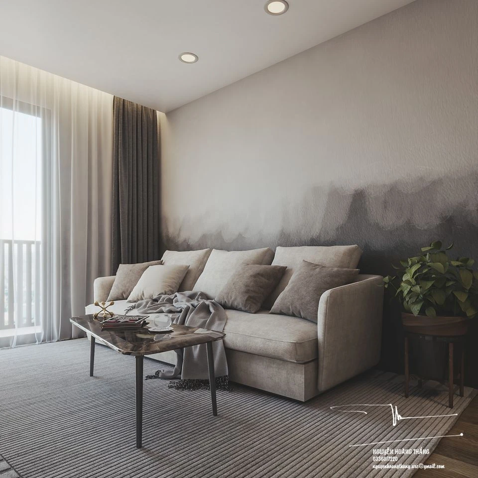 Modern Vray Living Room Sketchup 3D Models Free Download ID 100000233 (Nguyen Hoang Thang)