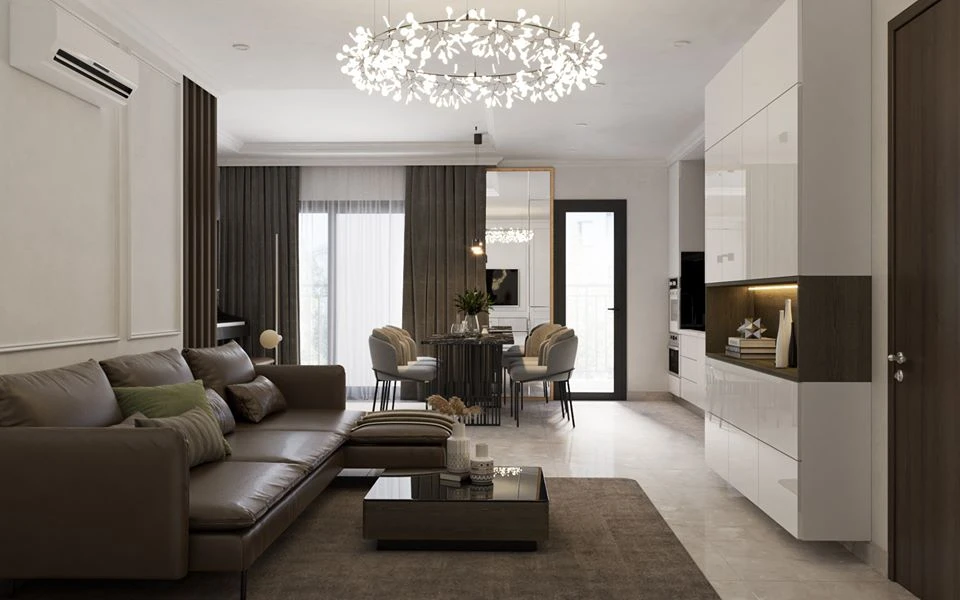 Neo Classic Living Room And Dining Room Sketchup Free Model Download ID 218000032 (Trong Thanh)