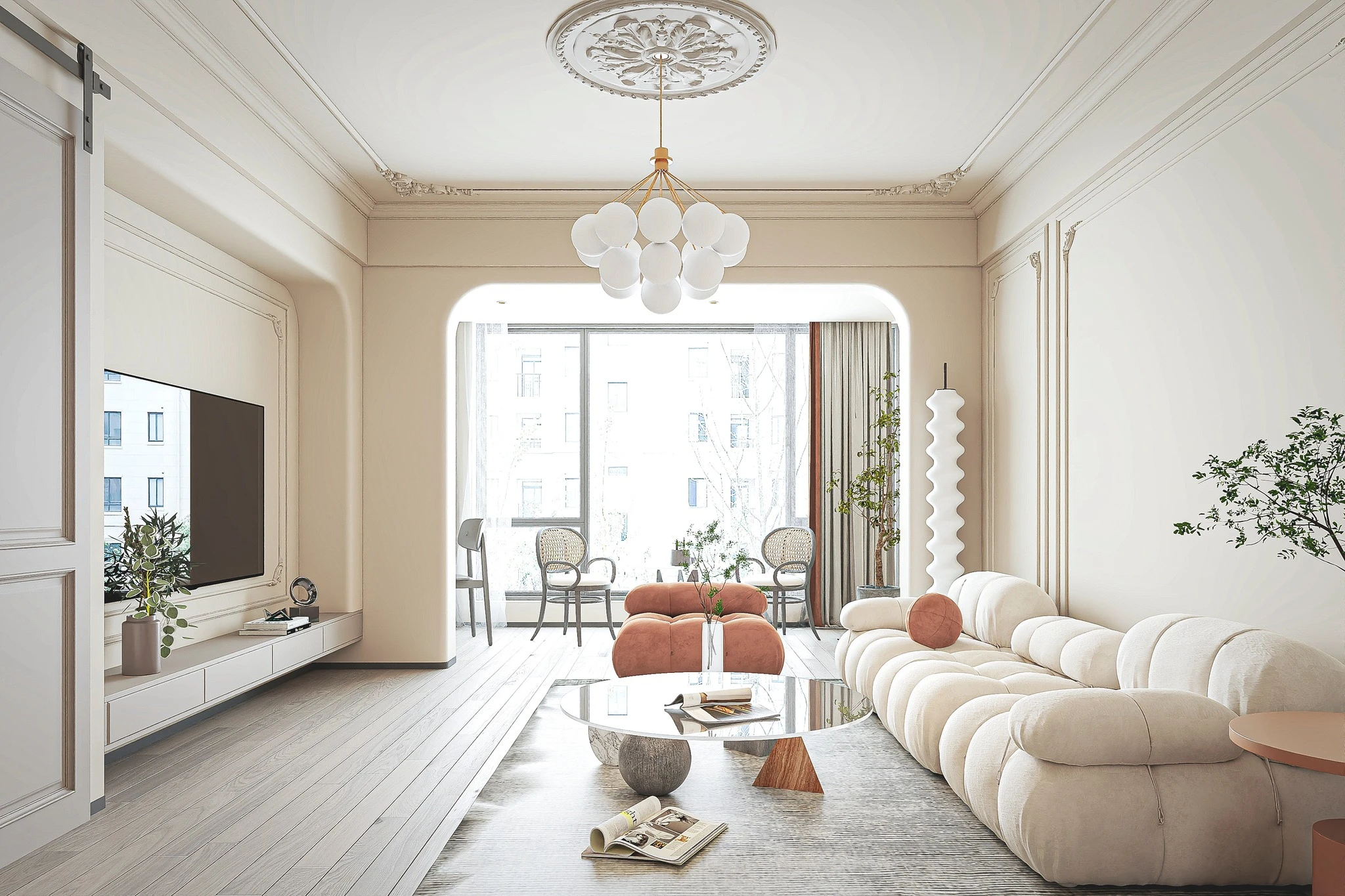 Neo Classic Living Room Sketchup 3D Model Free Download ID 100000432 (Khang Trung)