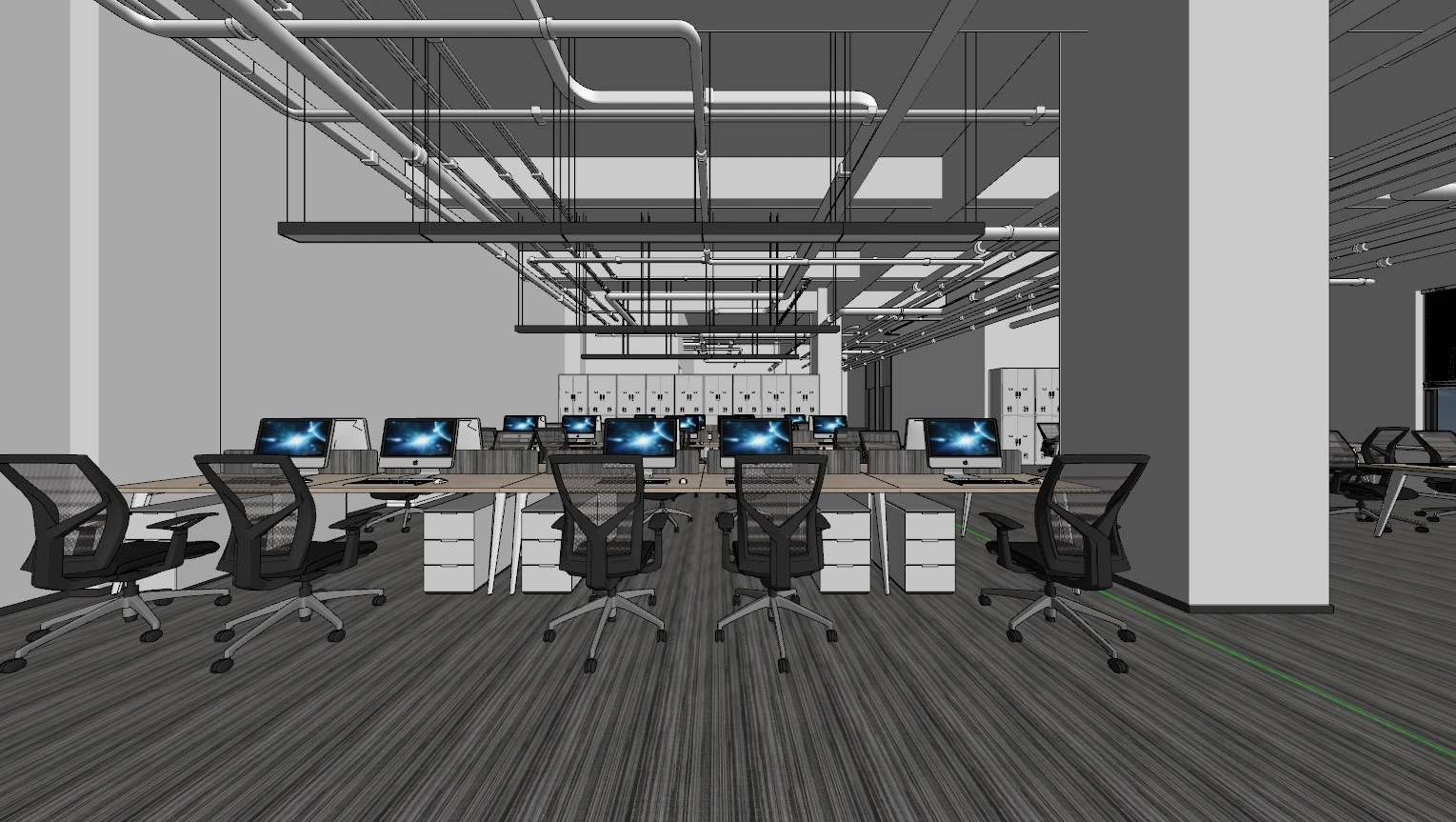 SketchUp Free Office Free SketchUp Models Download Modern ID 110000051 (Dinh Thanh)