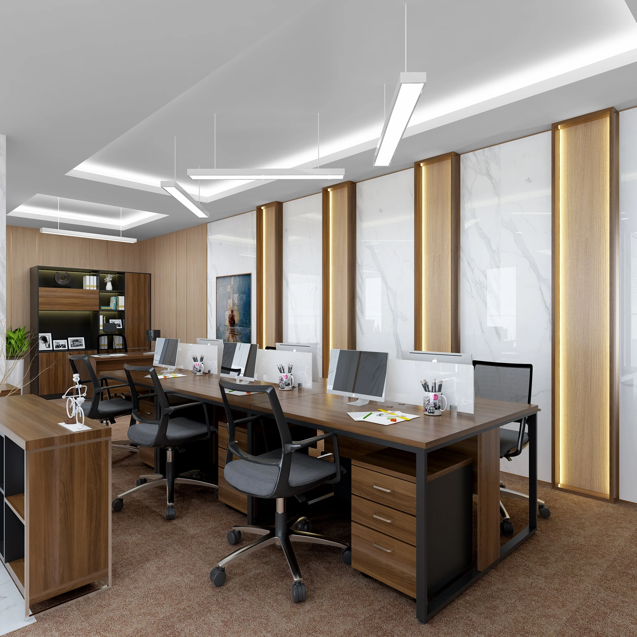 Office Free SketchUp Models Modern Download ID 110000045 (Dao Van Yen)