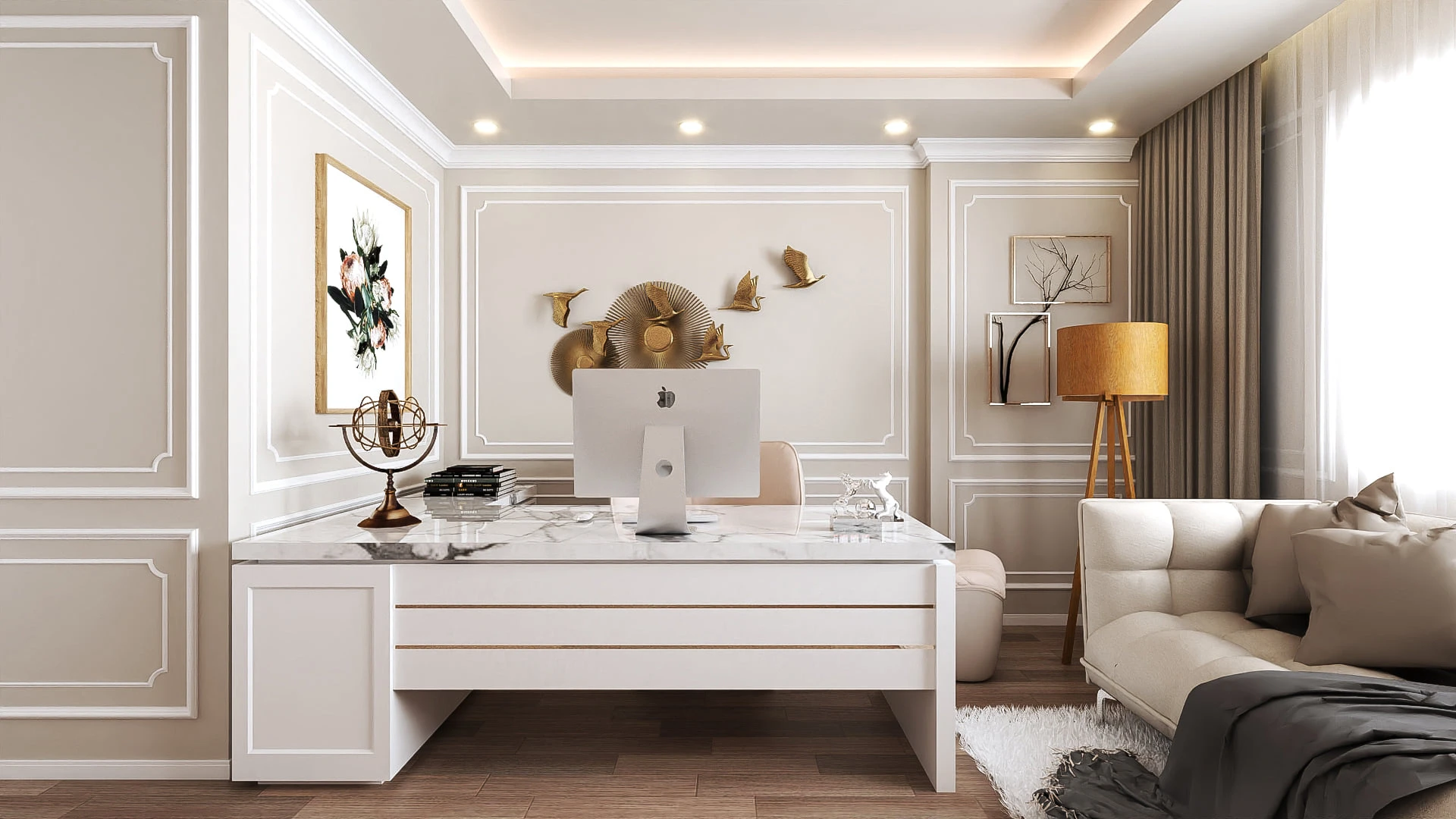 Office Neo Classic Vray 3D Model Free Download SketchUp ID 110000048 (Phan Vu Manh)