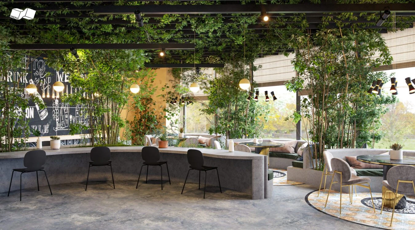 SketchUp 3D Model Free Download Modern Coffee Shop ID 108000068 (Phan Thuc)