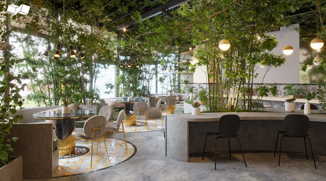 SketchUp 3D Model Free Download Modern Coffee Shop ID 108000068 (Phan Thuc)