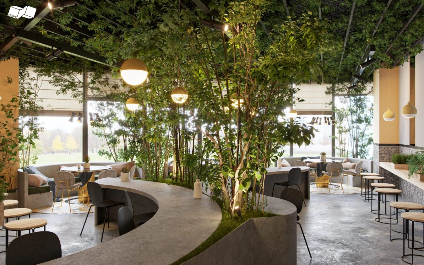 SketchUp 3D Model Free Download Modern Coffee Shop ID 108000068 (Phan Thuc)