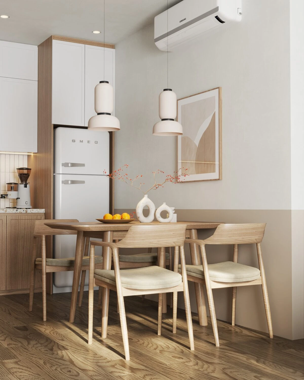 SketchUp 3D Model Free Download Modern Living Room - Dining Room ID 218000180 (Ngo Tien Duy)