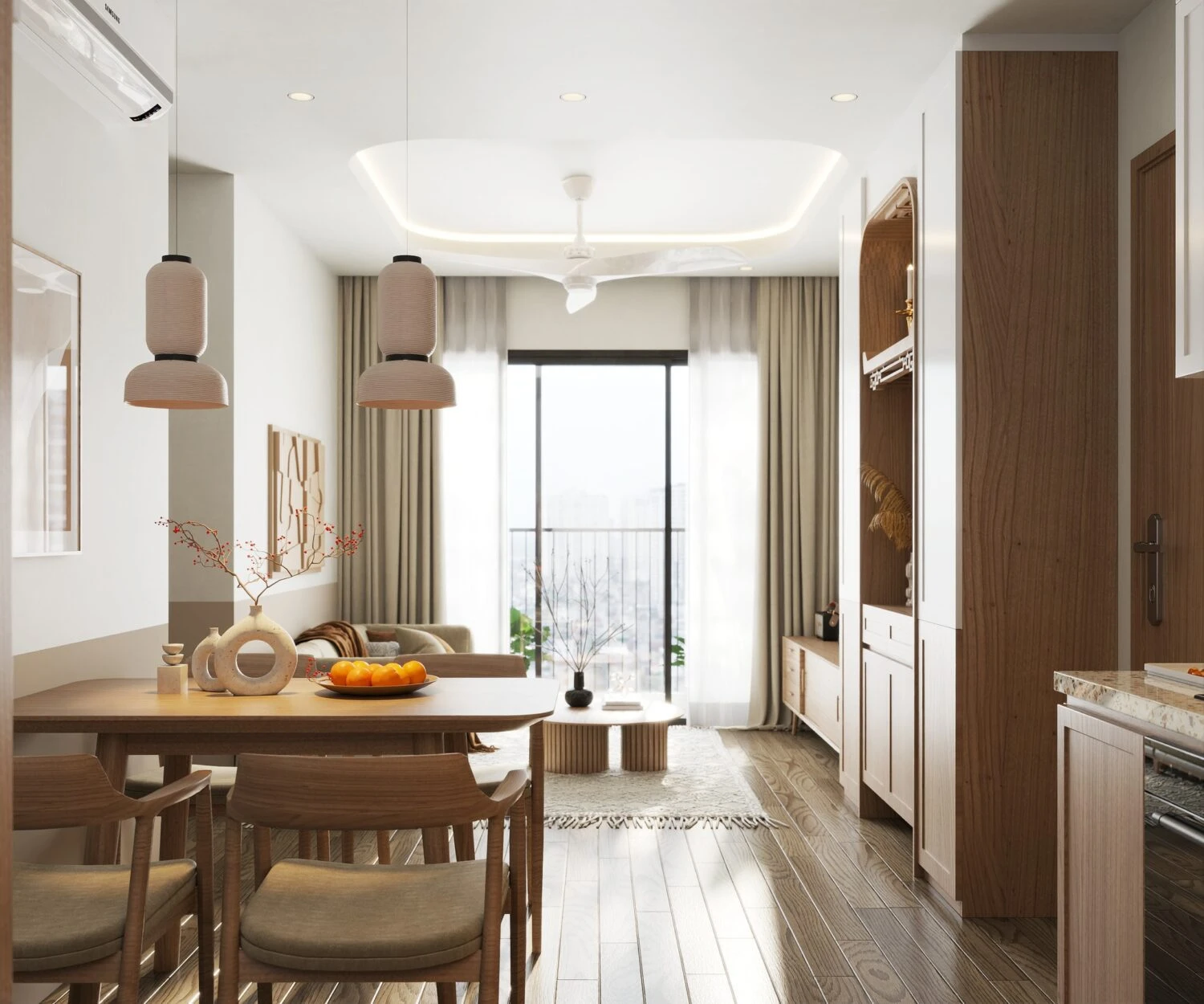 SketchUp 3D Model Free Download Modern Living Room - Dining Room ID 218000180 (Ngo Tien Duy)