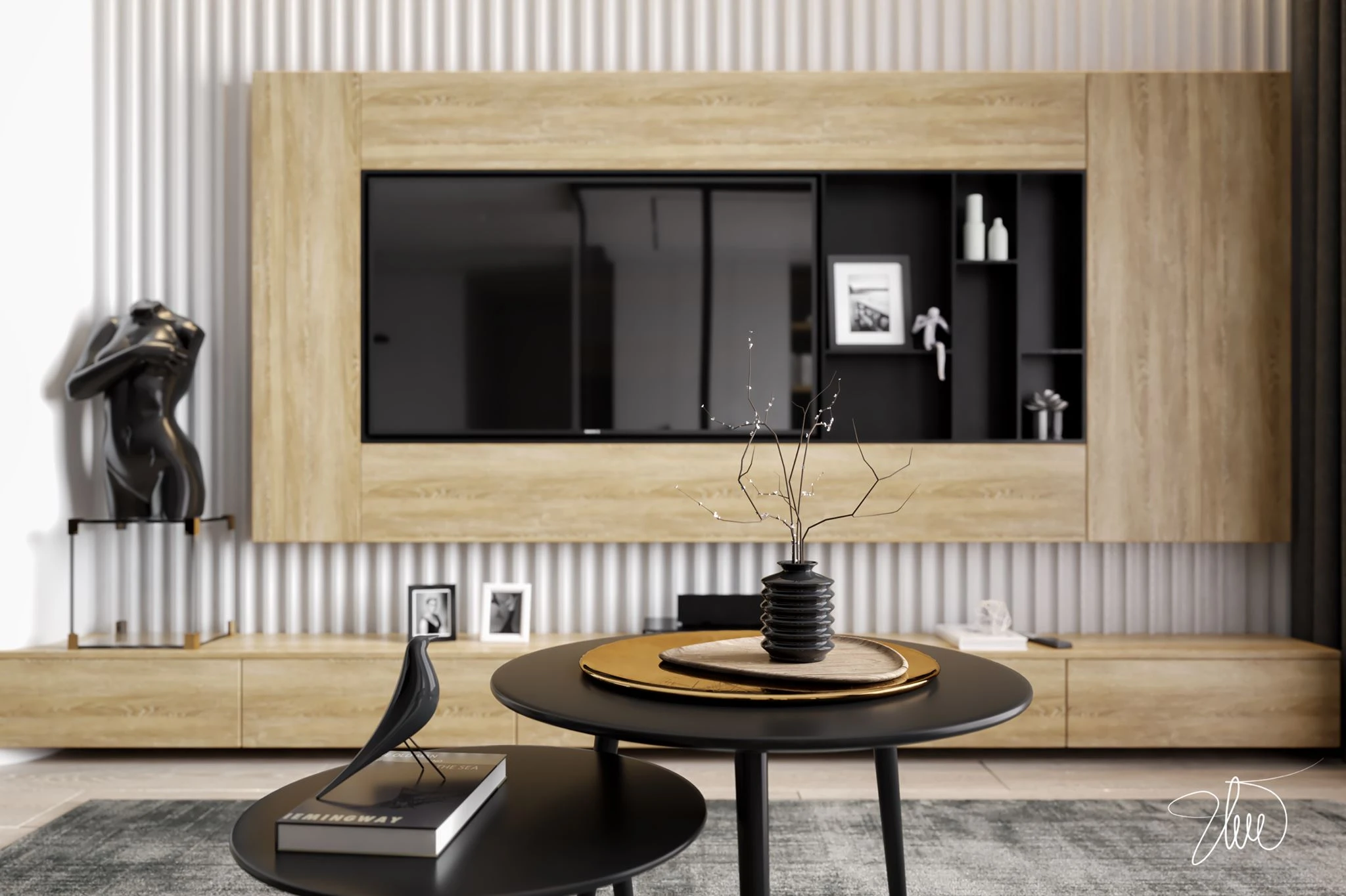 SketchUp 3D Model Free Download Vray Modern Apartment ID 106000168 (Huy Ung)