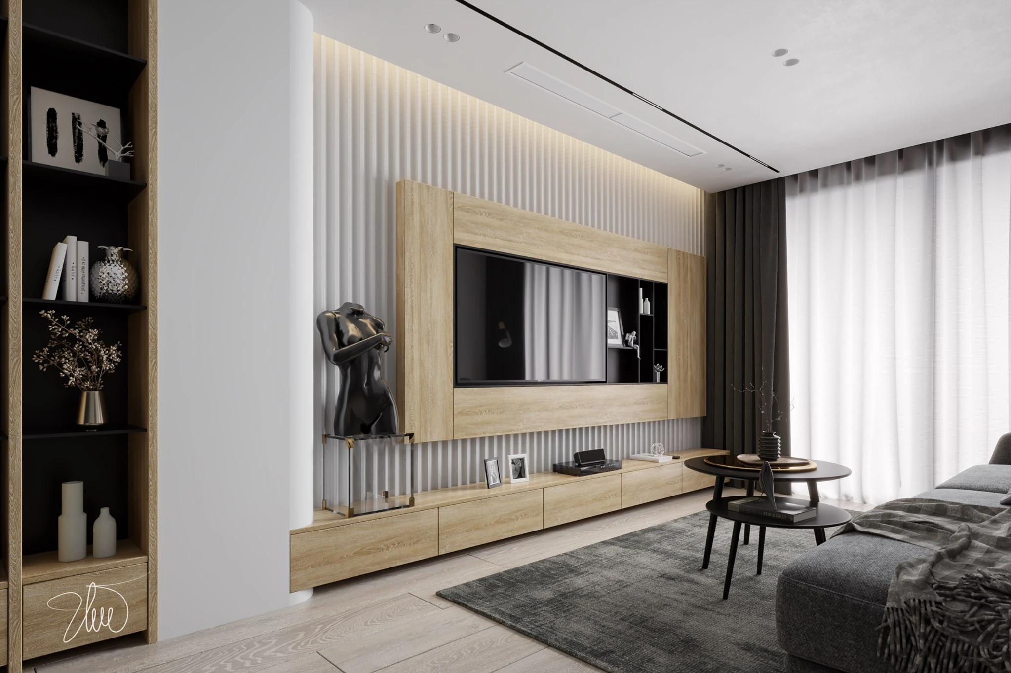 SketchUp 3D Model Free Download Vray Modern Apartment ID 106000168 (Huy Ung)