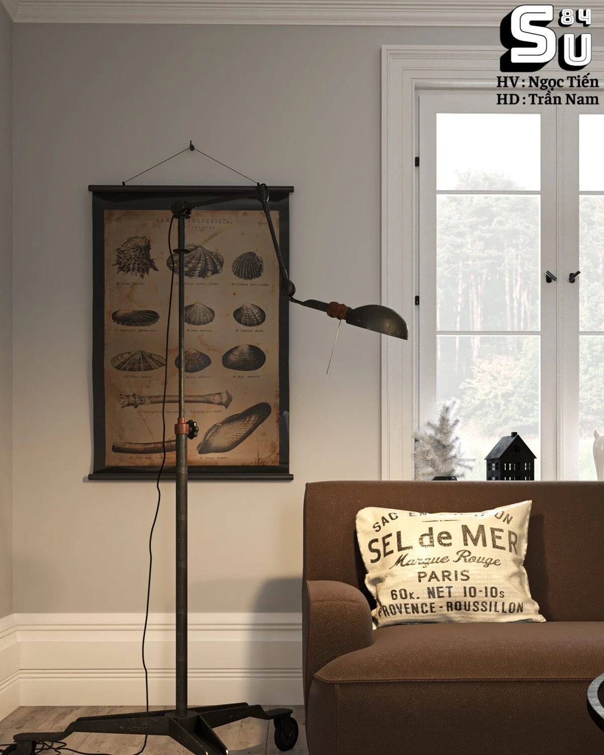 SketchUp 3D Model Free Download Vray Modern Living Room ID 100000380 (Ngoc Tien)