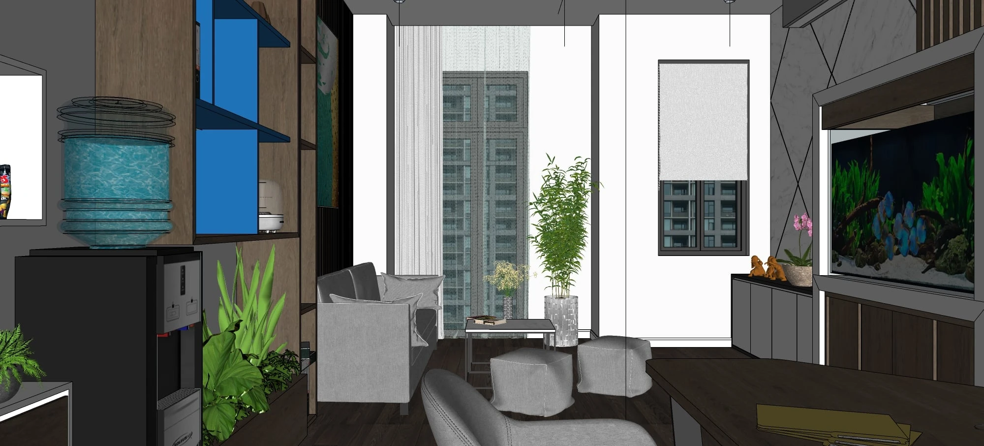 SketchUp 3D Model Free Download Vray Modern Office ID 110000043 (Nam Truong Nhat)