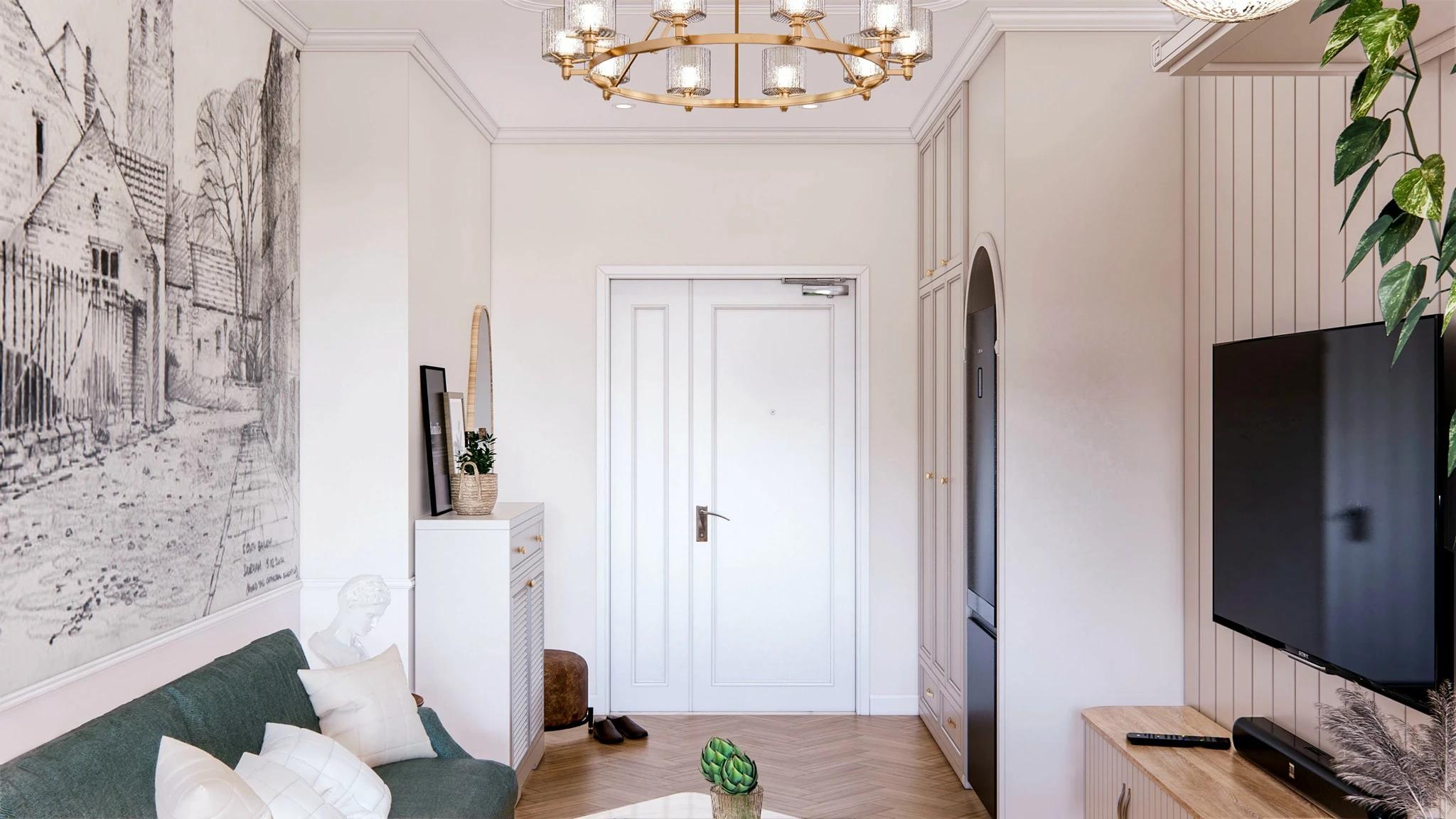 SketchUp Free SketchUp Free Model Enscape Modern Living Room Download ID 100000343 (Tran Phuc Loc)