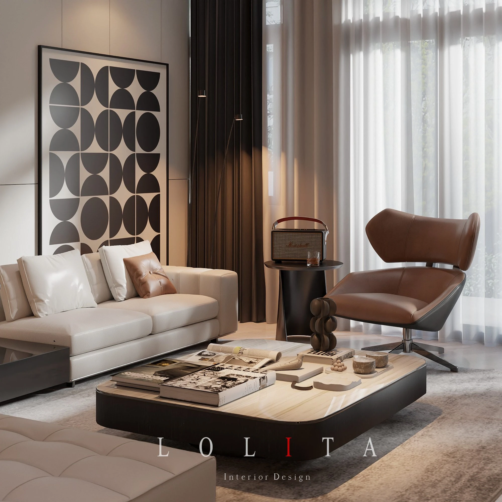 SketchUp Free Model Vantage Modern Living Room - Dining Room Download ID 218000204 (Thanh Cong)