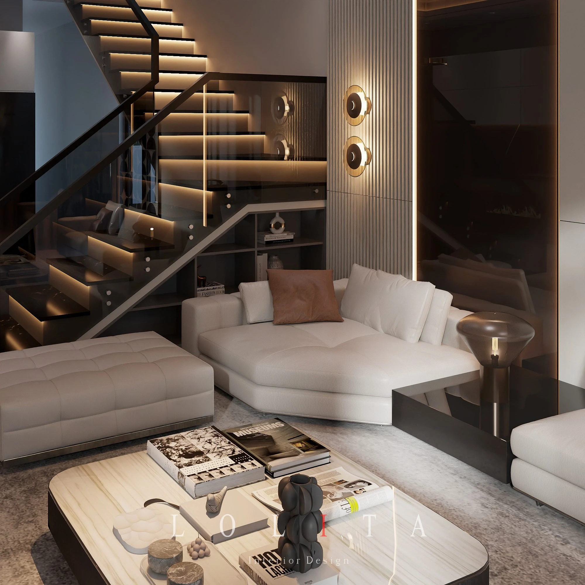 SketchUp Free Model Vantage Modern Living Room - Dining Room Download ID 218000204 (Thanh Cong)