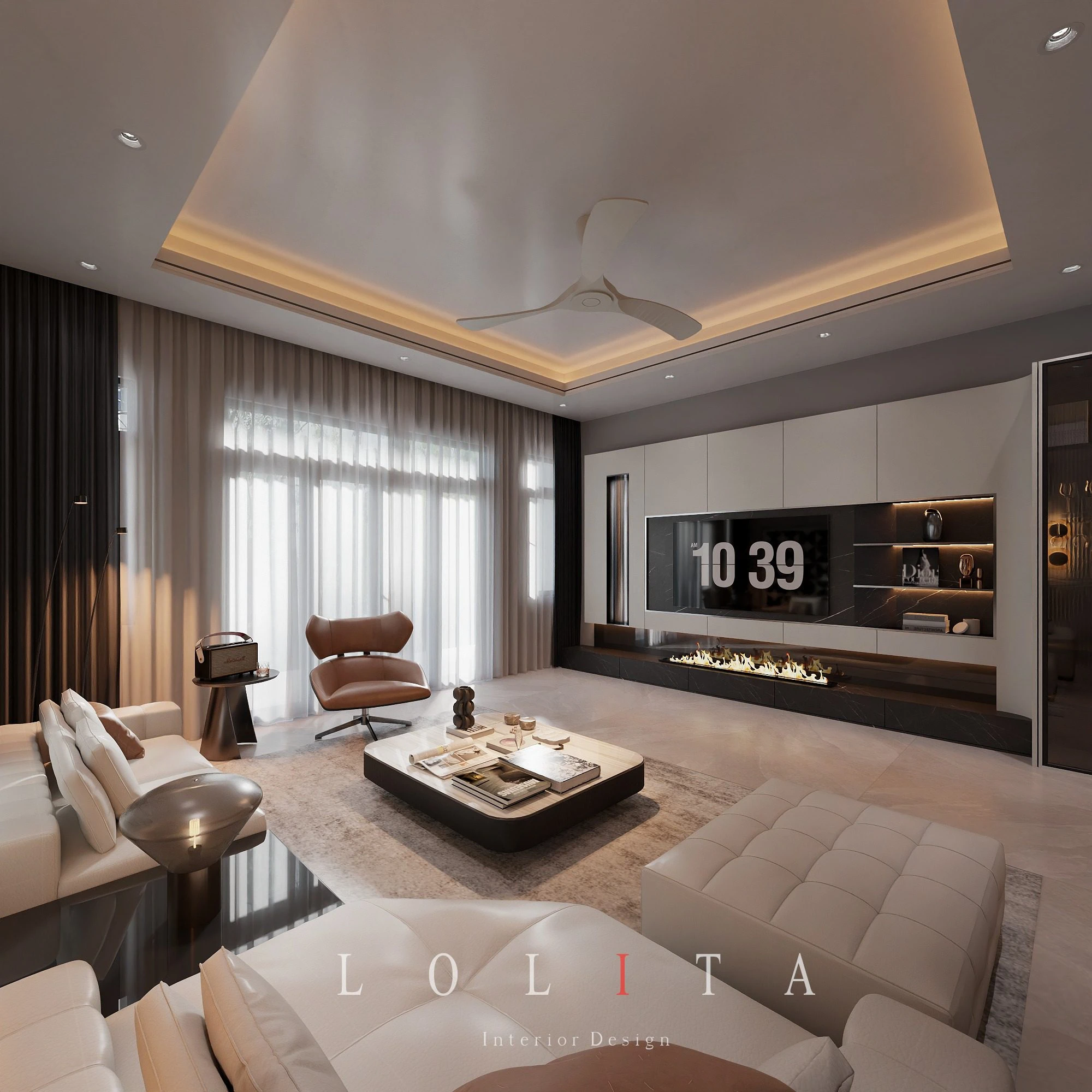 SketchUp Free Model Vantage Modern Living Room - Dining Room Download ID 218000204 (Thanh Cong)