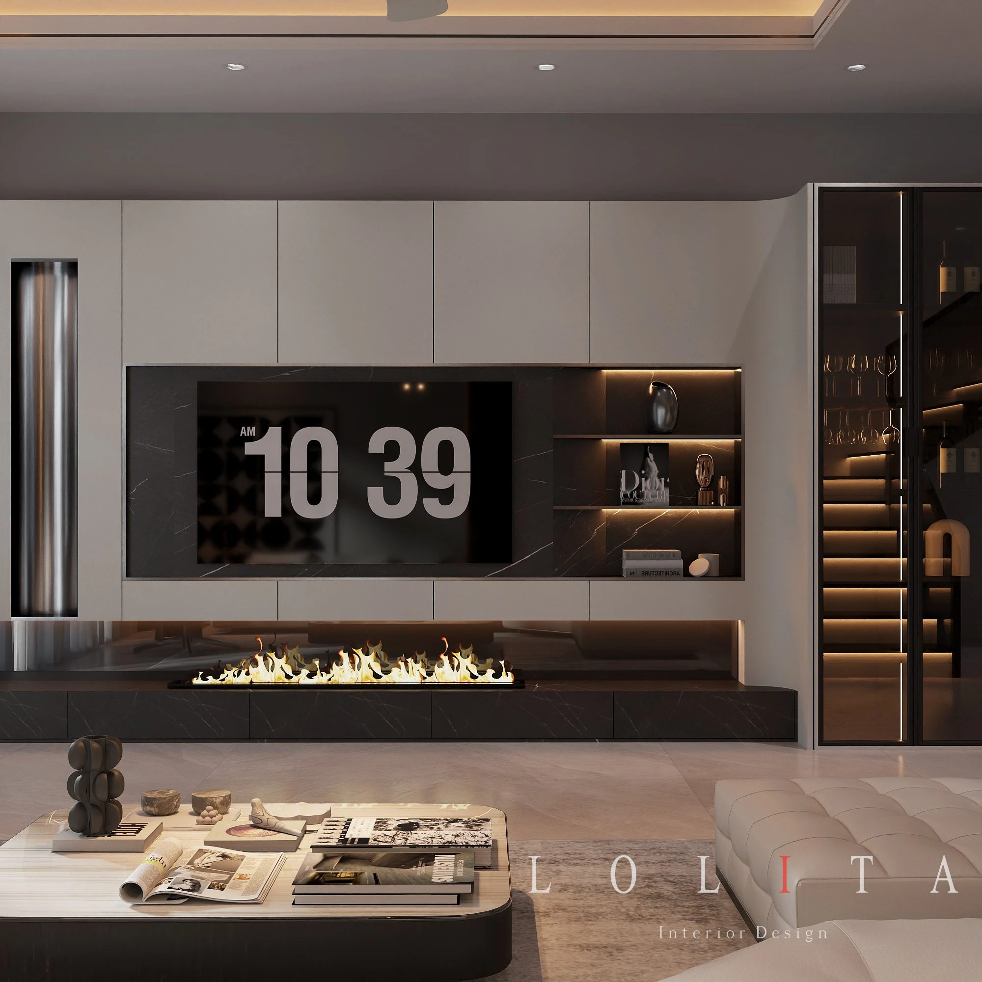 SketchUp Free Model Vantage Modern Living Room - Dining Room Download ID 218000204 (Thanh Cong)