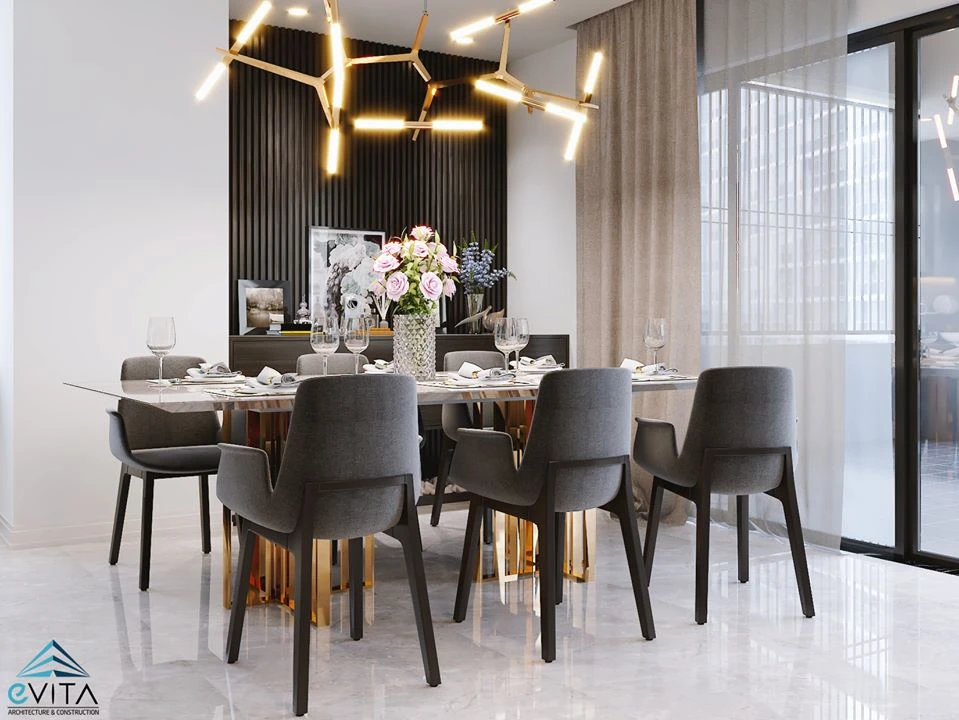 SketchUp Free Model Vray Modern Living Room - Dining Room Download ID 218000114 (Hachiko Vu)