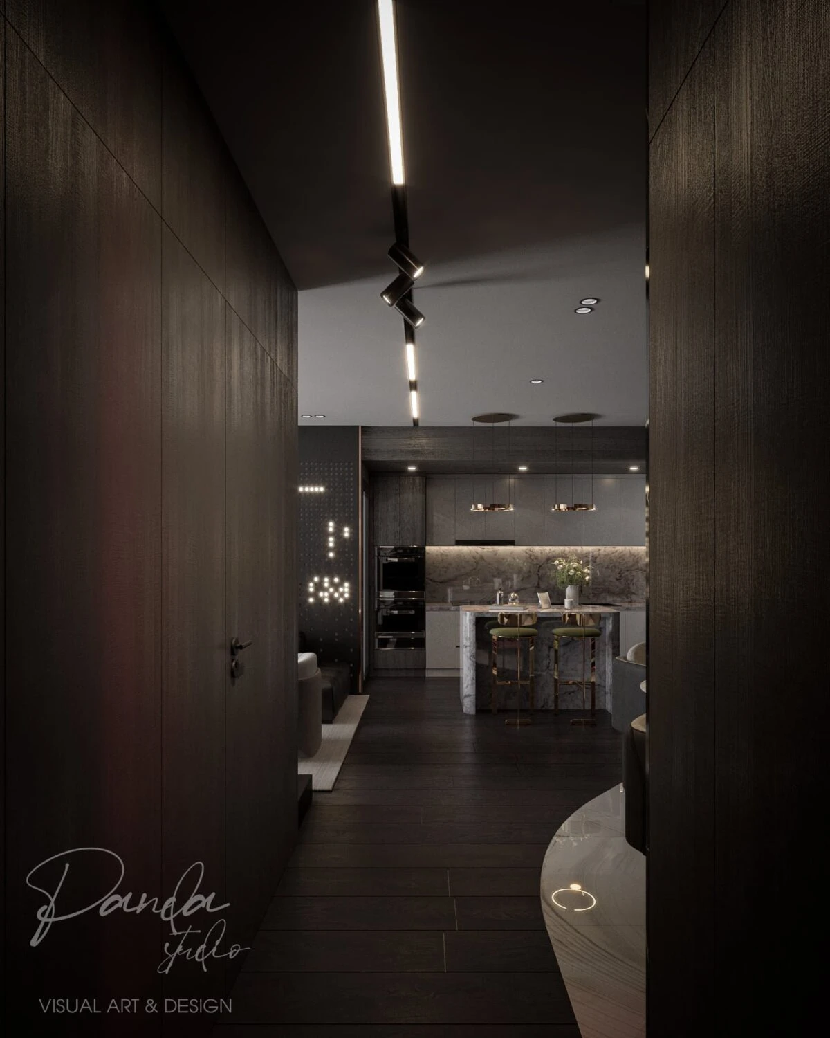 SketchUp Free Model Vray Modern Living Room - Dining Room Download ID 218000144 (Khanh Tran)