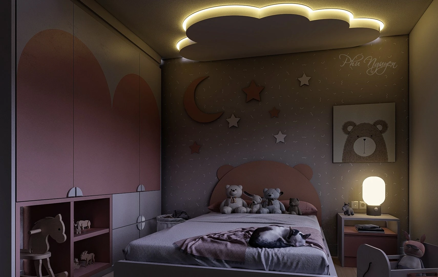 SketchUp Model Download Modern Children Room Free ID 105000041 (Phu Nguyen)