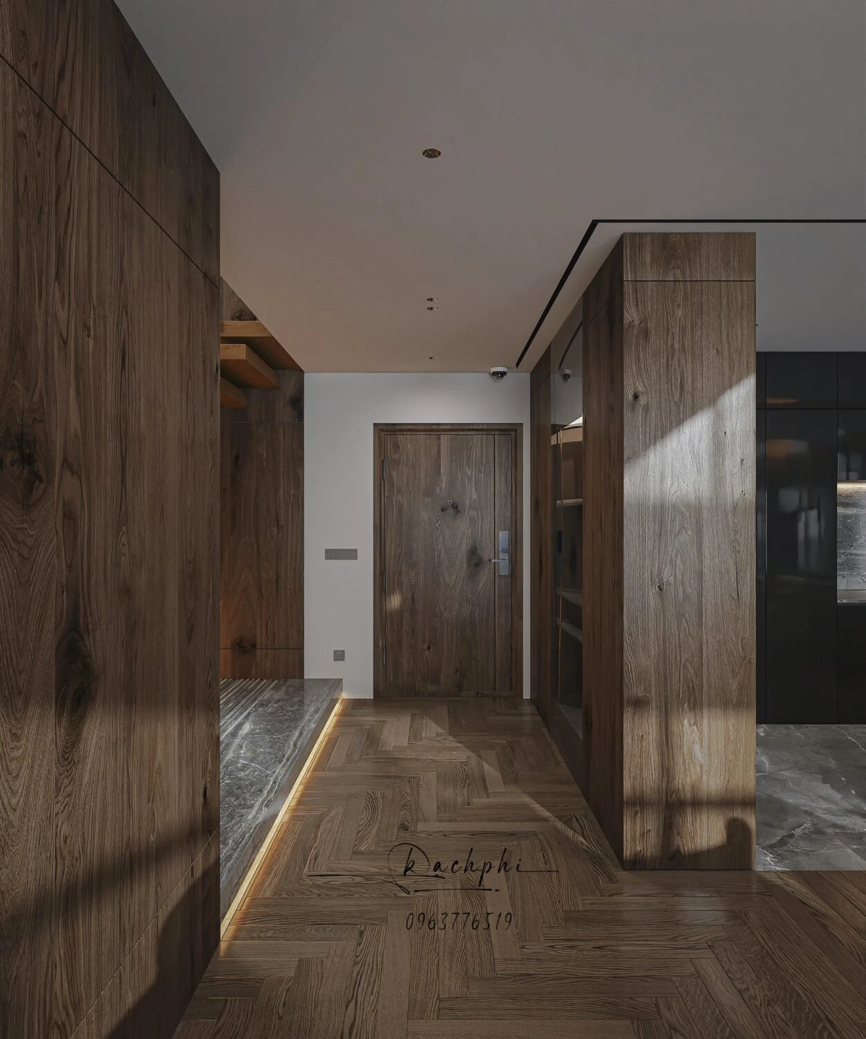 SketchUp Model Download Modern Living Room - Dining Room Vantage Free ID 218000189 (Phi Bach)